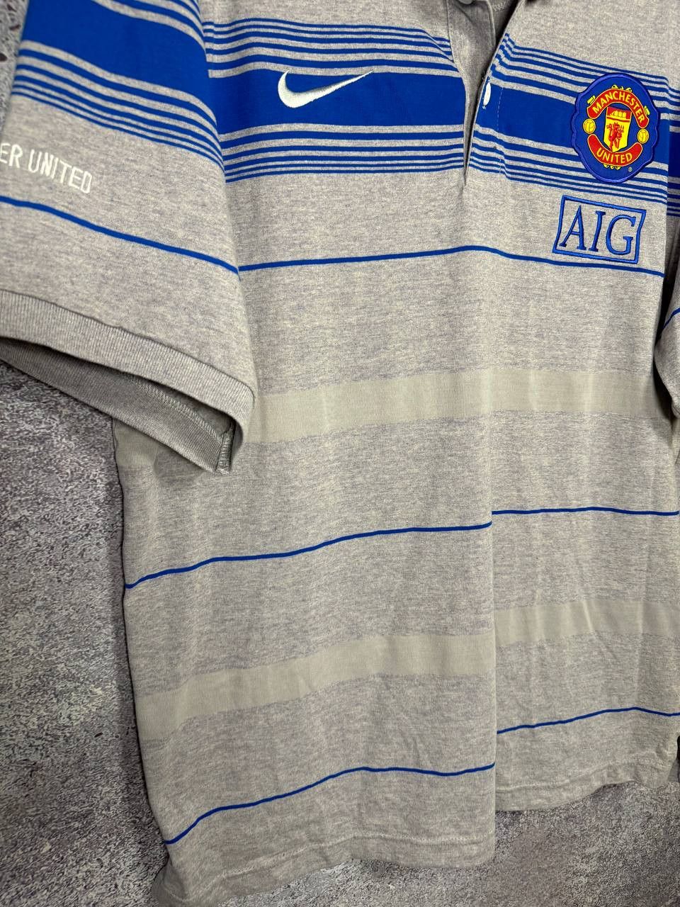 Nike × Vintage Vintage Manchester United Pre Match Nike Polo Tee Size US XL / EU 56 / 4 - 5 Thumbnail