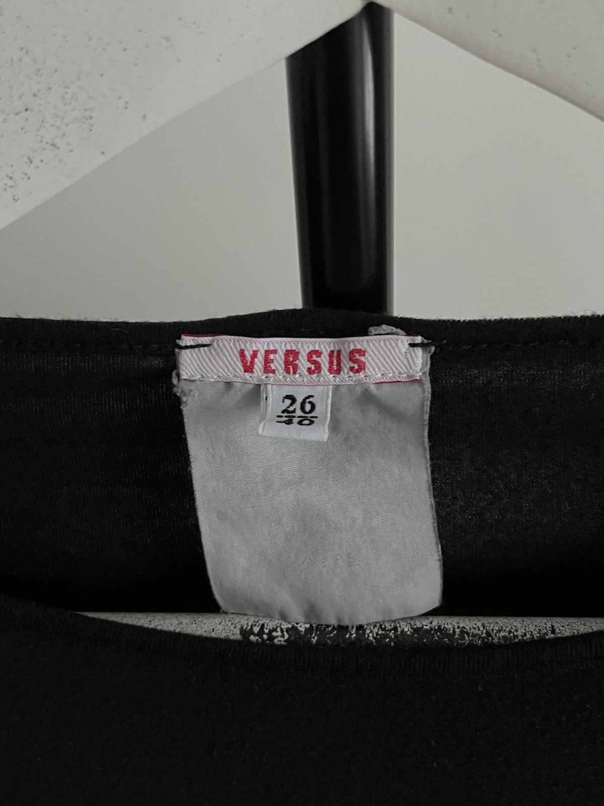 Versus Versace Vintage Versace Versus 00’s T-Shirt Y2K Black RARE Size S / US 4 / IT 40 - 4 Thumbnail