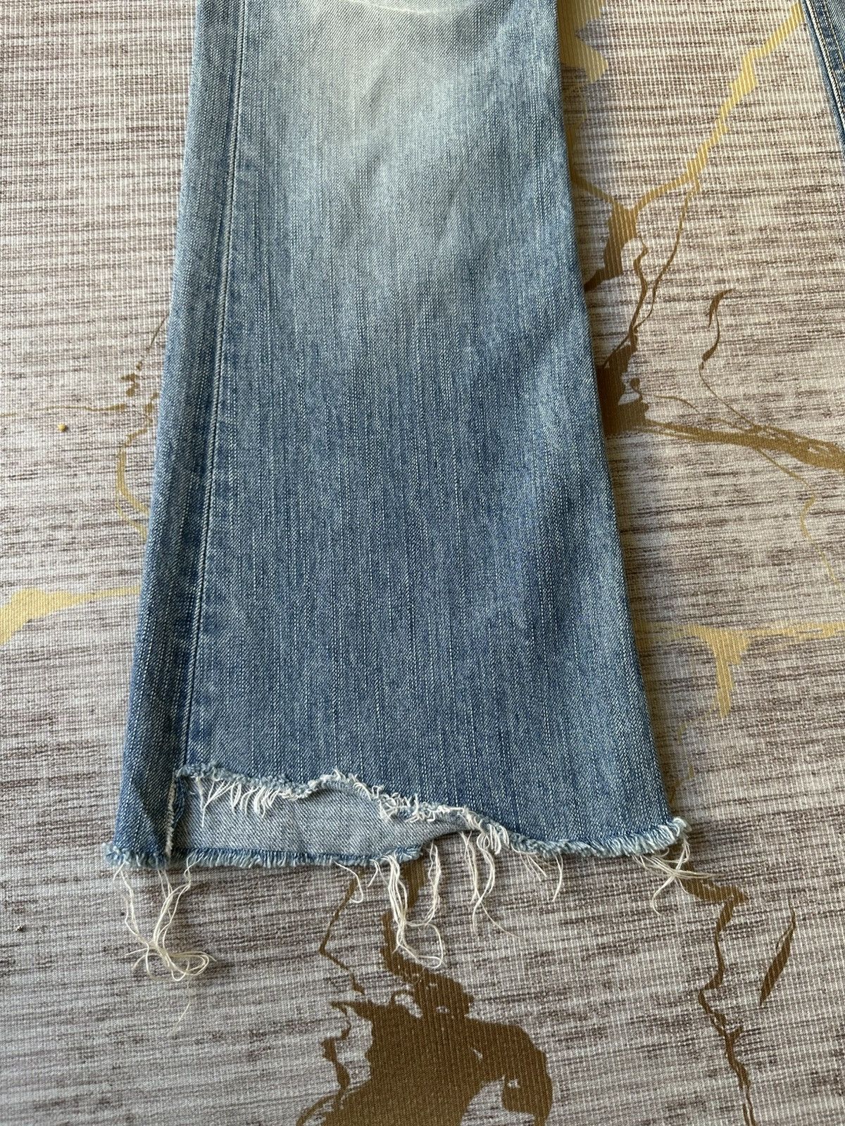 If Six Was Nine FLARE Edwin Miss 503 Rude Distressed Denim Size 30" / US 8 / IT 44 - 7 Thumbnail
