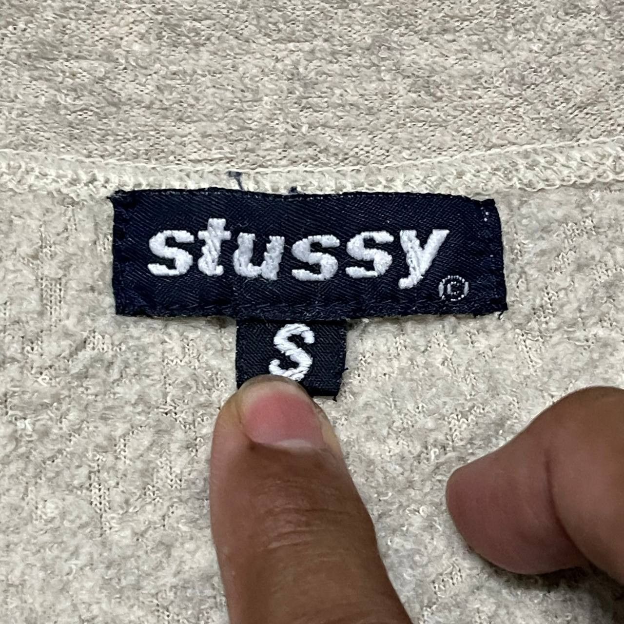 Stussy Vintage Stussy V-Neck Sweatshirt Long Sleeve Size US M / EU 48-50 / 2 - 3 Thumbnail