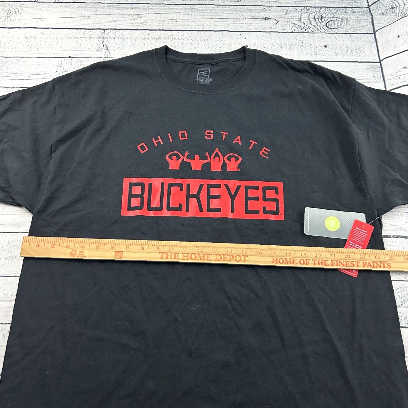 Vintage PRO Edge Ohio State Buckeyes Short Sleeve T Shirt Men's 2XL Black Size US XXL / EU 58 / 5 - 3 Thumbnail