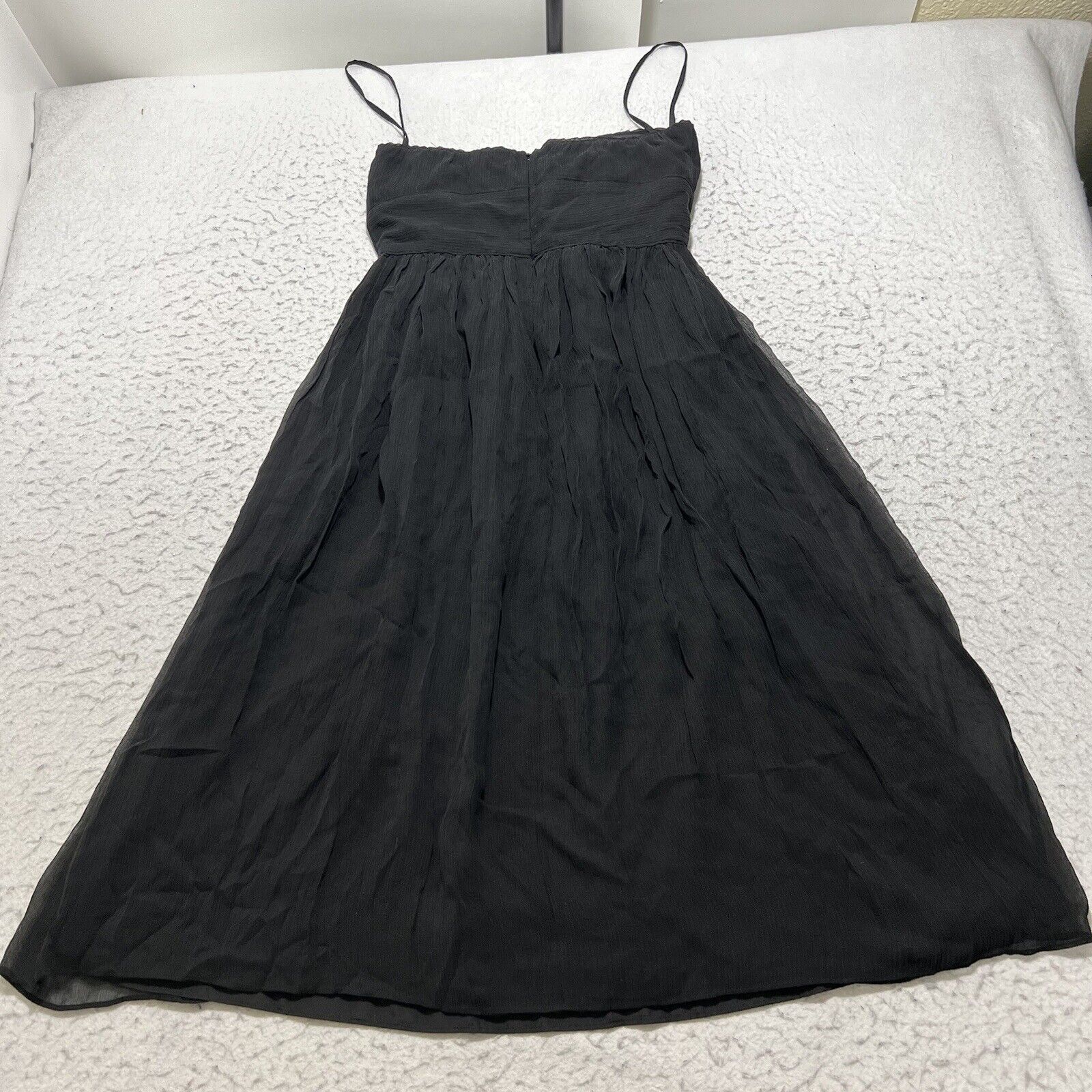 J.Crew J. Crew Emily Silk Chiffon Cocktail Dress Lined Sleeveless Size XS / US 0-2 / IT 36-38 - 7 Thumbnail