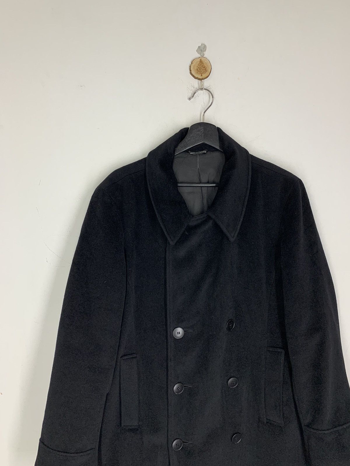 agnes b. Agnes B. Wool Double Breasted Overcoat Vintage Size US L / EU 52-54 / 3 - 3 Thumbnail