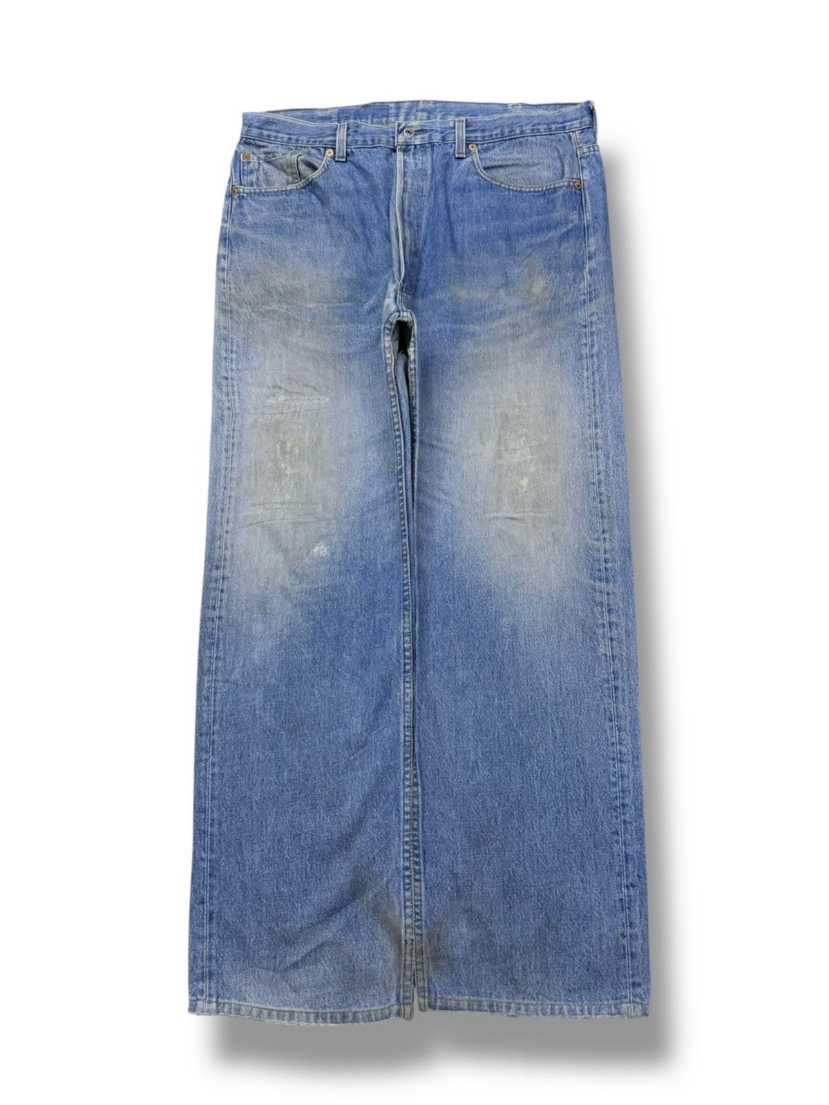 Levi's Vintage 90s Levis 501 Made in USA 555 Classic Straight Denim Size US 37 - 2 Thumbnail