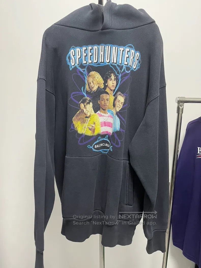 Balenciaga Balenciaga Purple Band Portrait Hooded Sweatshirt Size US XS / EU 42 / 0 - 1 Thumbnail