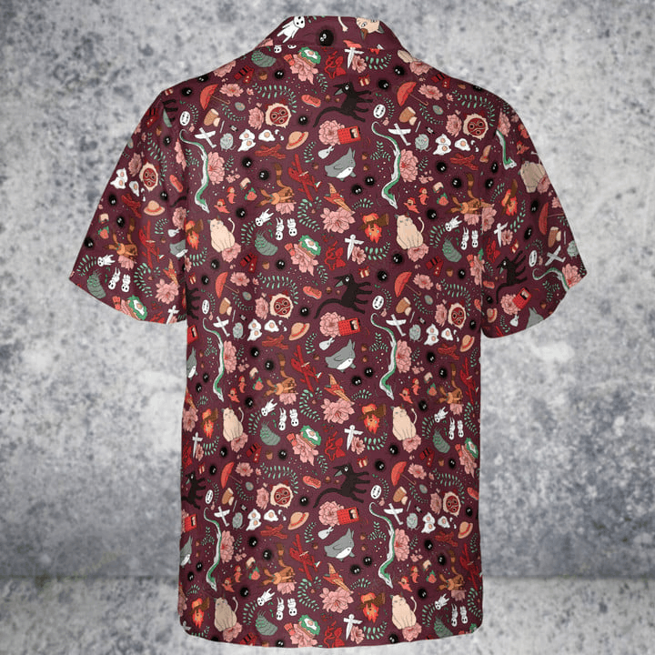 Designer × The Unbranded Brand Always Believe In Yourself Ghibli Characters Pattern Shirt Size US L / EU 52-54 / 3 - 3 Thumbnail