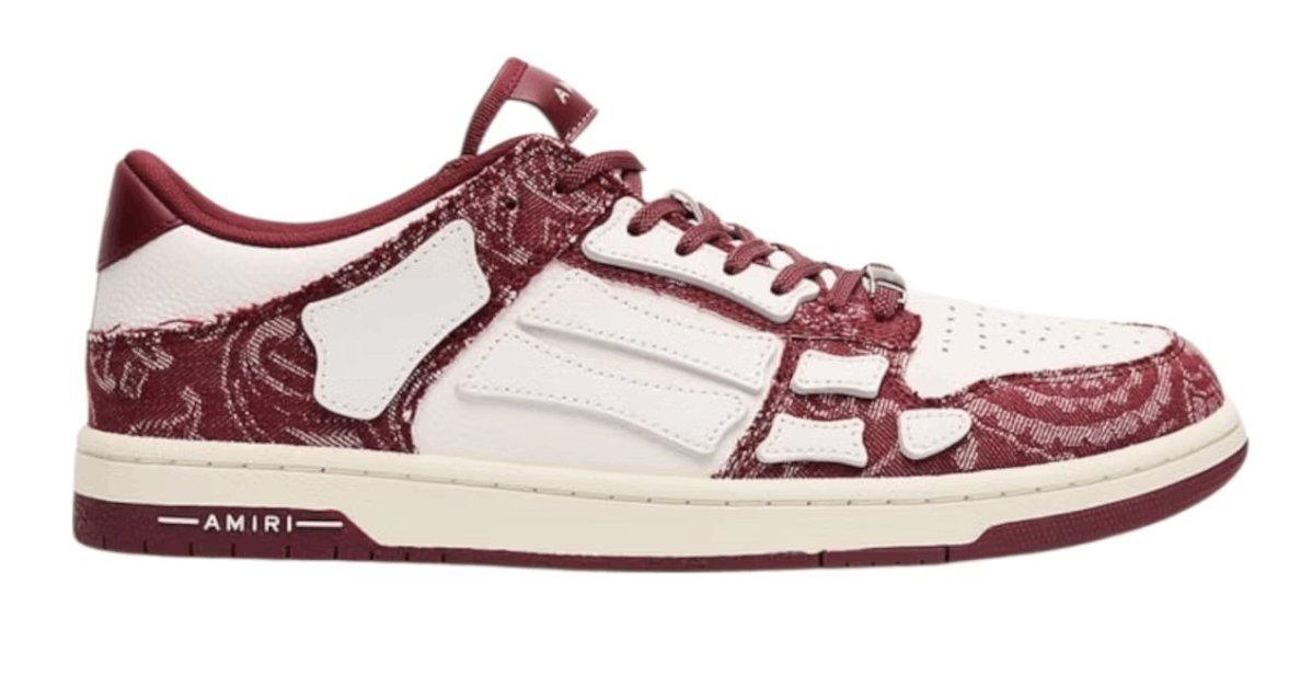 Amiri AMIRI Skel Low Bandana Red Size US 9 / EU 42 - 3 Thumbnail