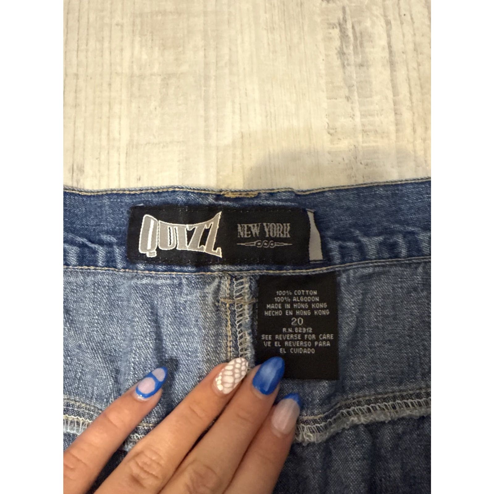 Vintage Quiz Maxi Skirt Women Long Skirt Size 20 Plus Dark Wash Blue Filament 20 Womens Size 42" / US 20 - 2 Thumbnail