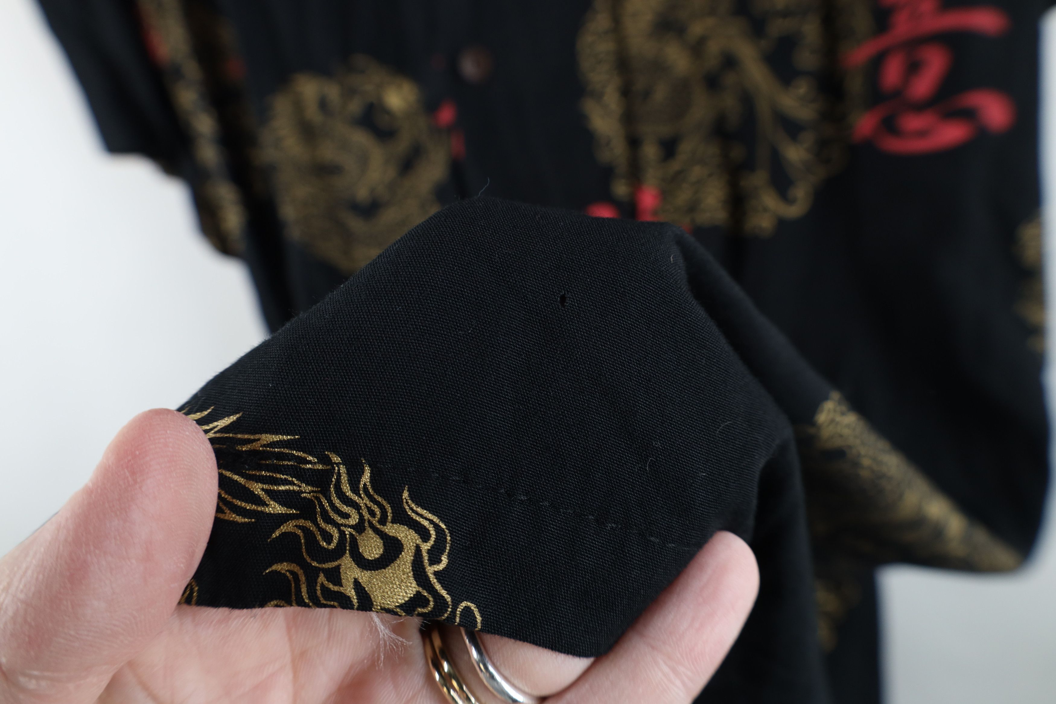 Vintage Vintage 90s Streetwear Dragon Hawaiian Button Shirt USA Size US XXL / EU 58 / 5 - 5 Thumbnail
