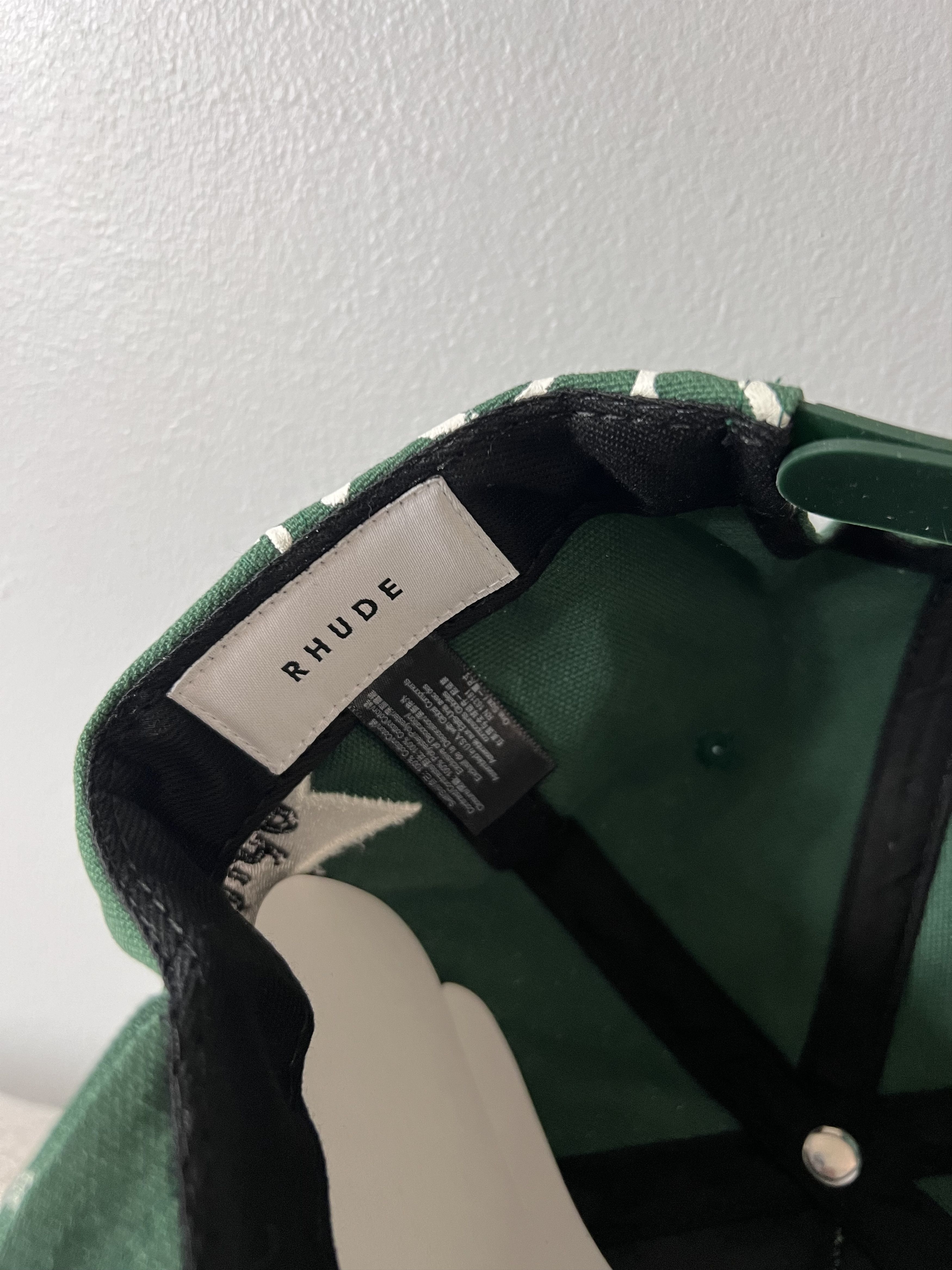 Rhude Rhude Rhepurposed R Hat in Green Size ONE SIZE - 6 Thumbnail