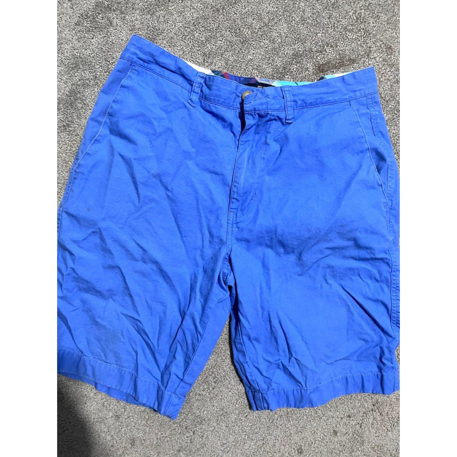 Ralph Lauren VINTAGE Chaps Ralph Lauren Chino Shorts Mens 30 Blue Flat Front Twill 7" Inseam Classic Belt Loops Size US 30 / EU 46 - 2 Thumbnail