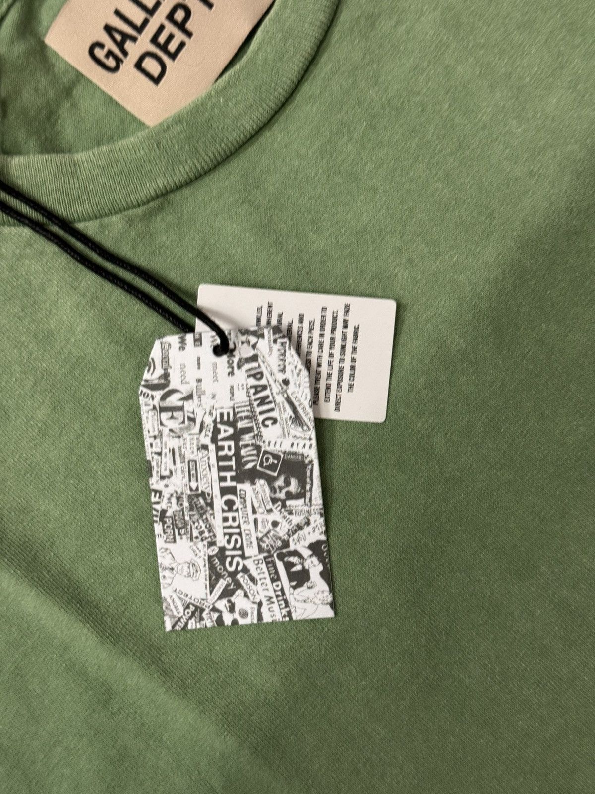 Gallery Dept. Gallery Dept Vintage Logo Jelly Green Tee Size US XL / EU 56 / 4 - 5 Thumbnail