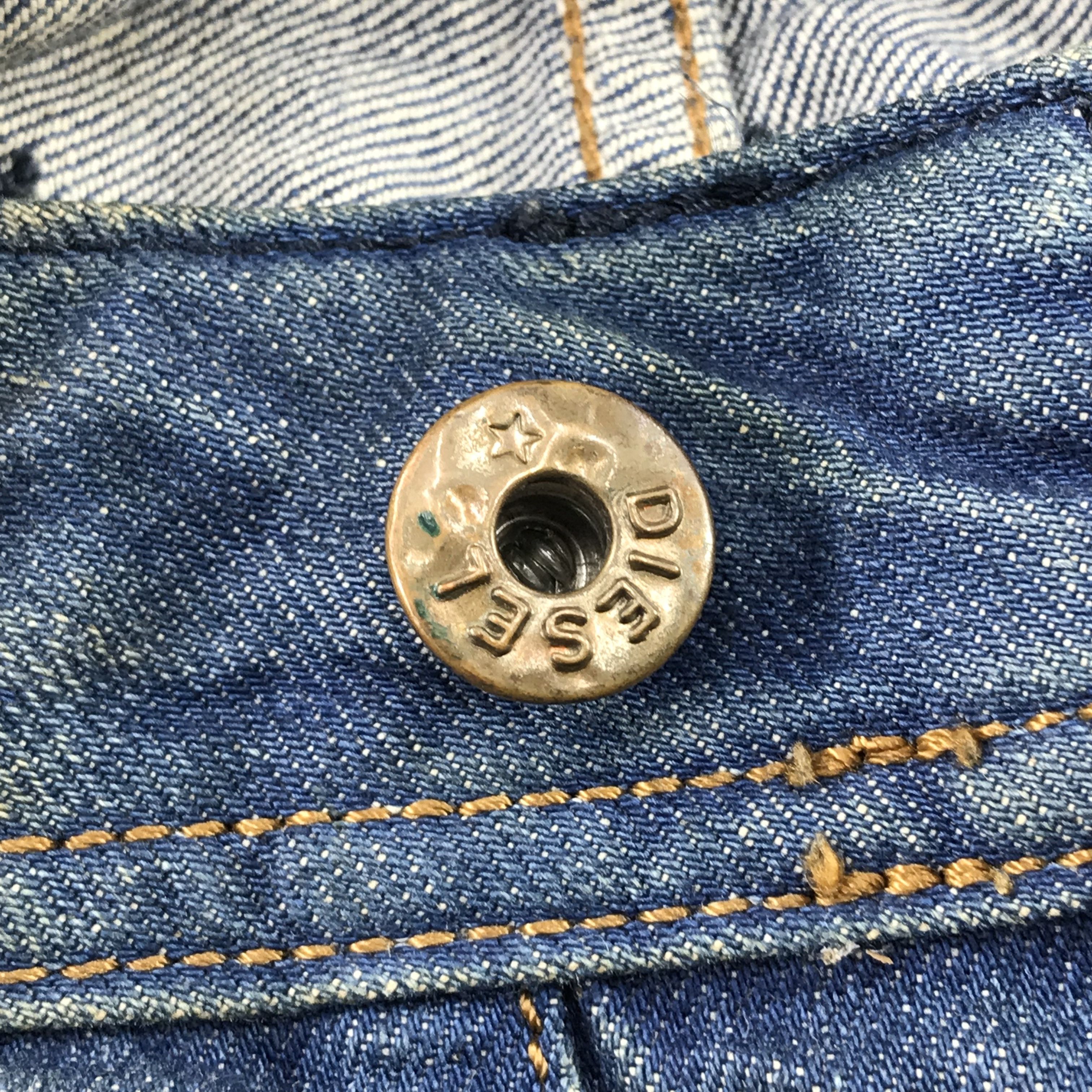 Diesel Diesel Waykee Regular Straight Distress Denim Jean KJ3456 Size US 31 - 15 Thumbnail