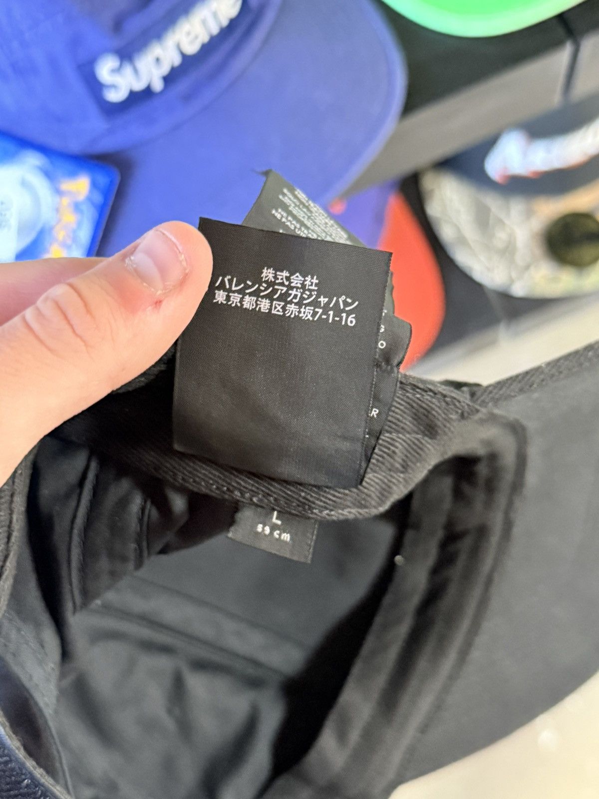 Balenciaga Balenciaga Crew Black Distressed Hat Size ONE SIZE - 9 Thumbnail