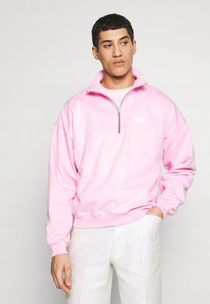 Martin Asbjorn Martin Asbjorn Logo Pink Half Zip Crewneck Size US M / EU 48-50 / 2 - 1 Thumbnail