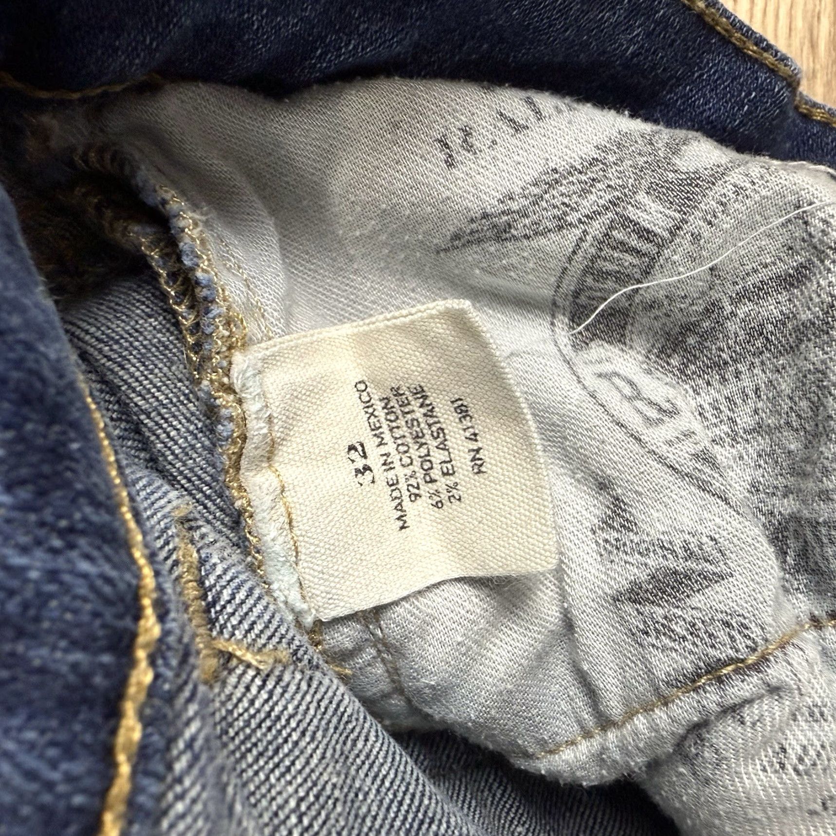 Ralph Lauren Polo Ralph Lauren Jeans Womens 32 Tompkins Skinny Mid Rise Dark Wash Blue 31 Inseam Cotton Blend Size 24" / US 00 / IT 34 - 4 Thumbnail