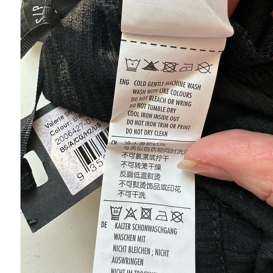 Cotton On NWT Cotton On The Valerie Strappy Black Wide Leg Jumpsuit S Size 27" / US 4 / IT 40 - 11 Thumbnail