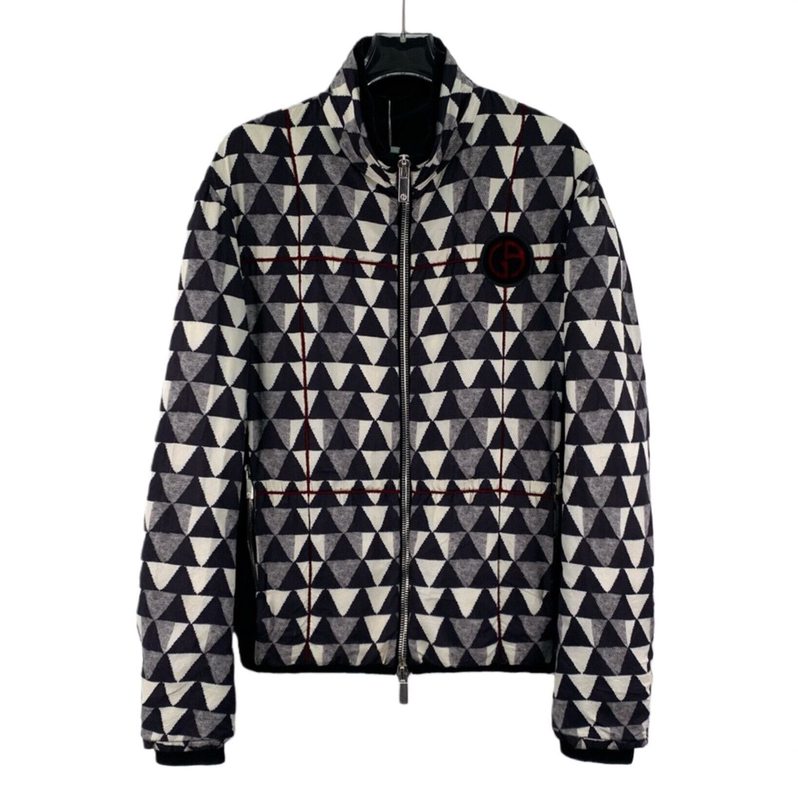 Giorgio Armani Giorgio Armani Triangular Logo Cotton Jacket Size US S / EU 44-46 / 1 - 1 Thumbnail