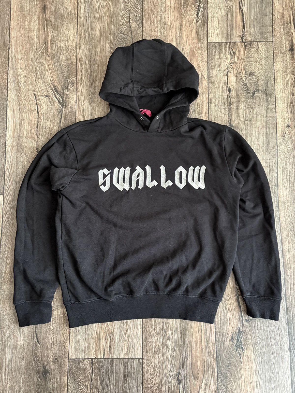Alexander McQueen MCQ Alexander McQueen Swallow Logo Black Hoodie Size M Size M / US 6-8 / IT 42-44 - 1 Thumbnail