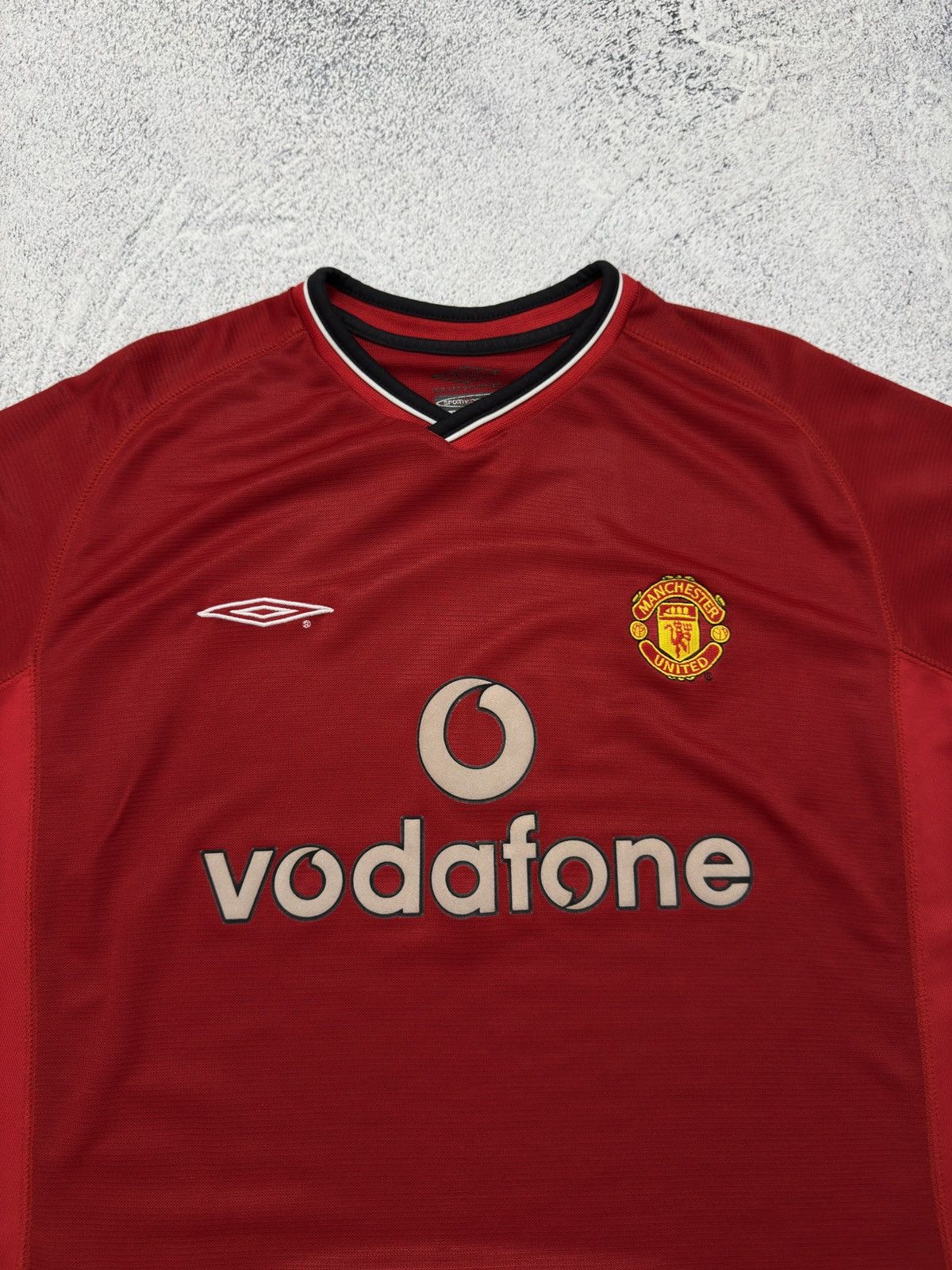 Umbro UMBRO MANCHESTER UNITED 2000/2001 HOME FOOTBALL SHIRT JERSEY Size US XL / EU 56 / 4 - 5 Thumbnail