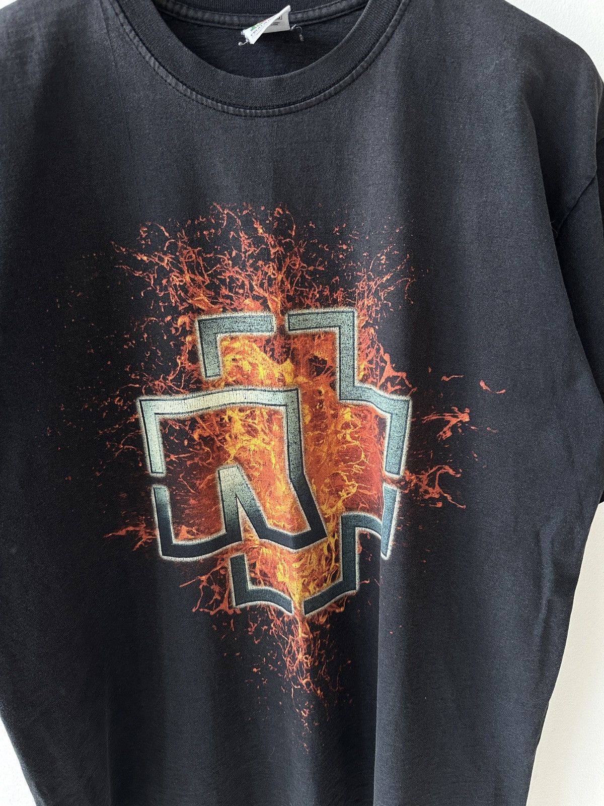 Fruit Of The Loom × Vintage Vintage Rammstein T Shirt Size US L / EU 52-54 / 3 - 3 Thumbnail