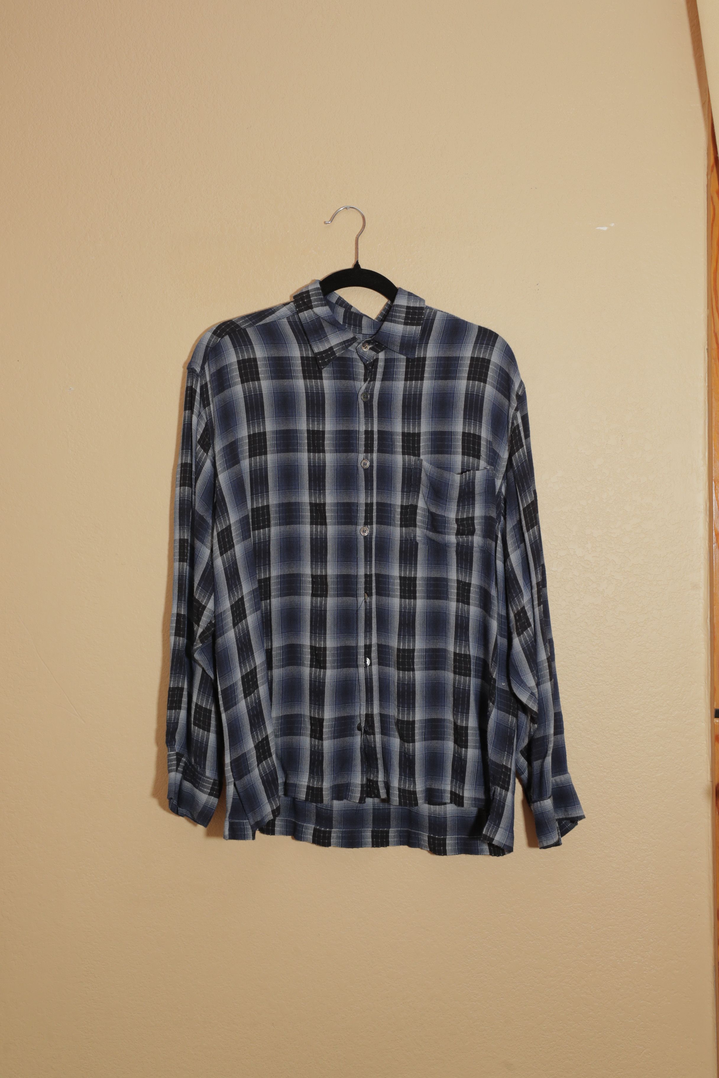 True Grit True Grit Modern Tencel Plaid Mens One Pocket Shirt (M) Size US M / EU 48-50 / 2 - 1 Thumbnail