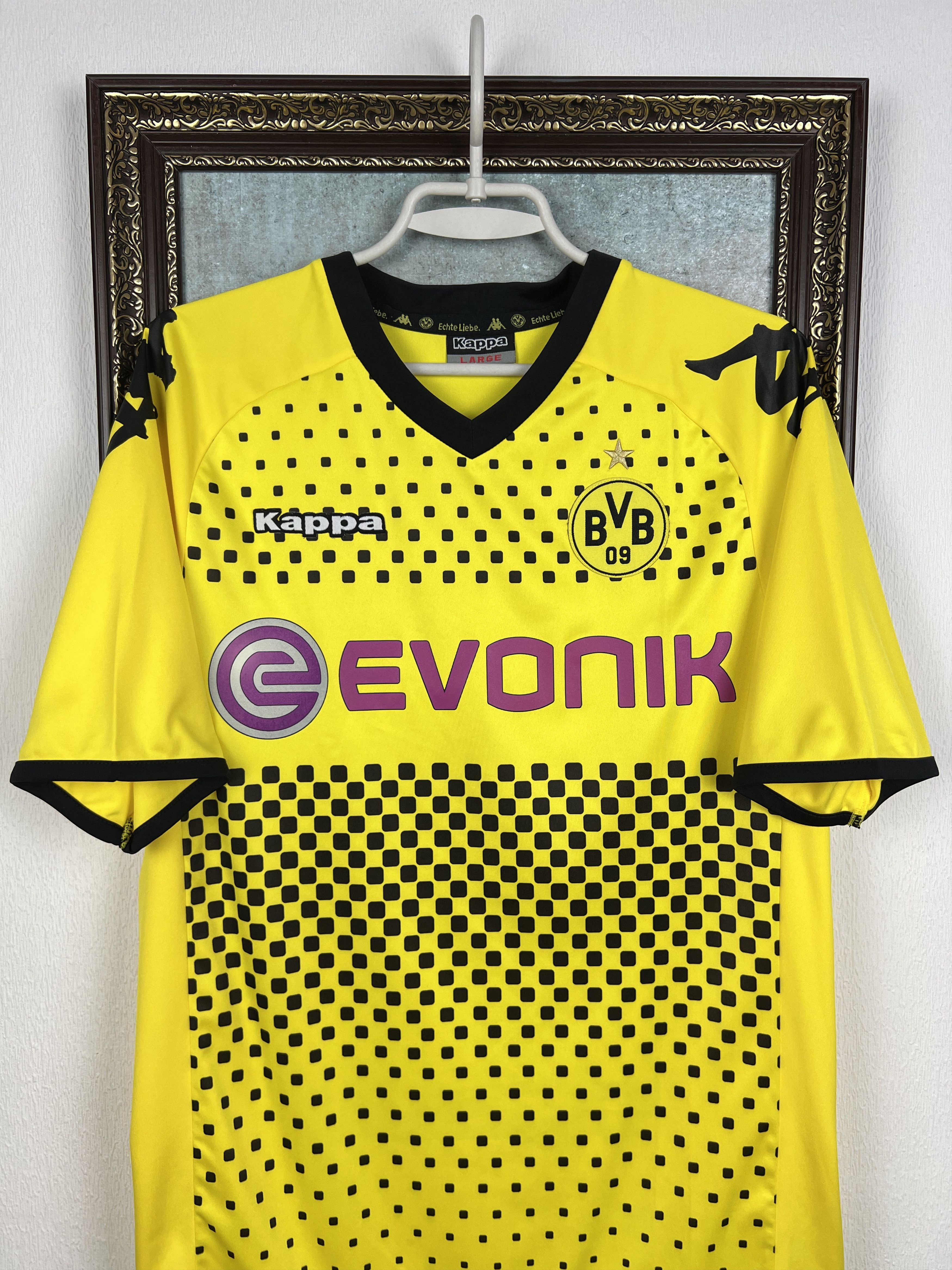 Kappa Borussia Dortmund Home football shirt Soccer Jersey Trikot Size US L / EU 52-54 / 3 - 2 Thumbnail