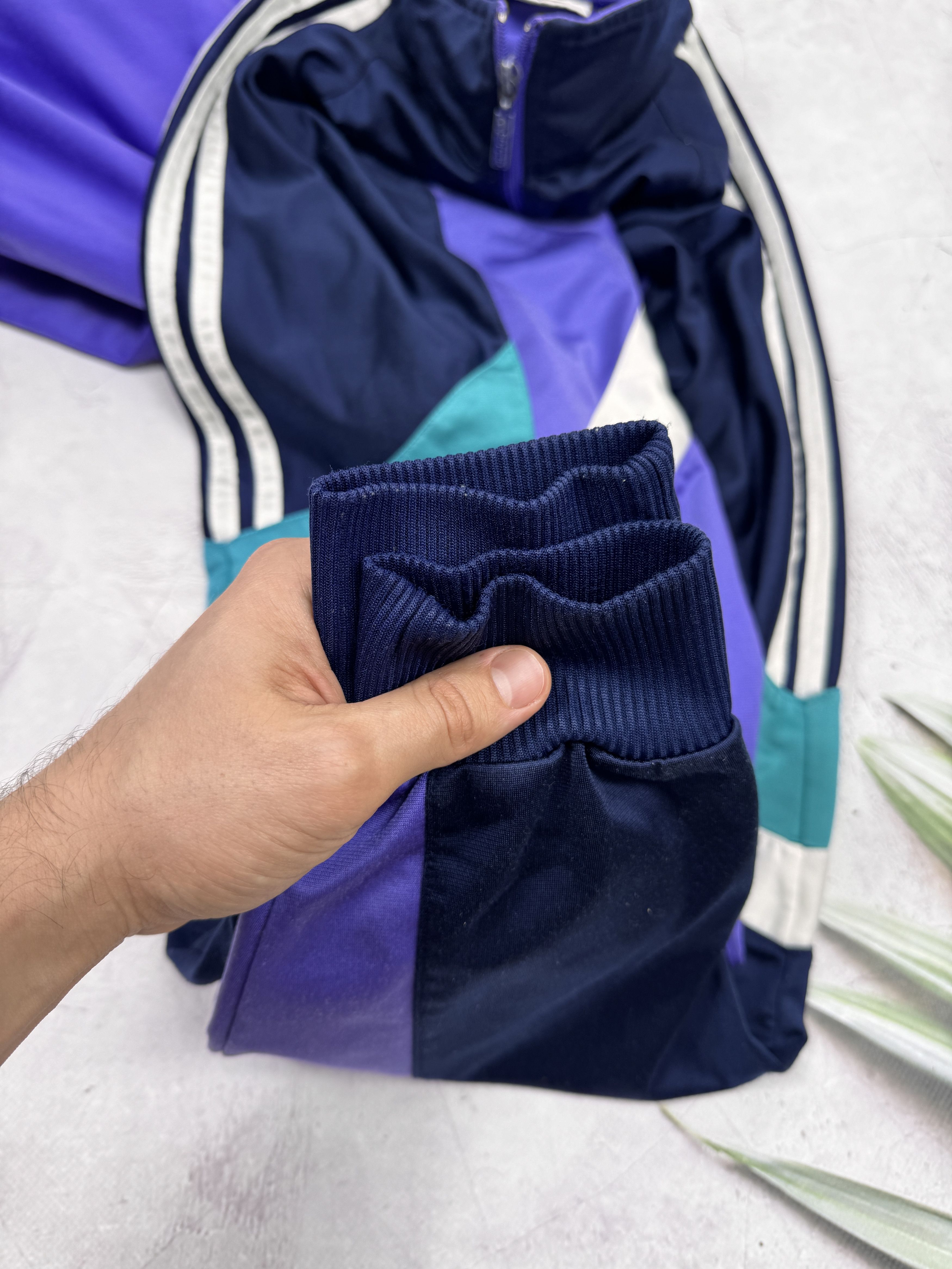 Adidas × Vintage Vintage Adidas Track Jacket Purple & Dark Blue Size US L / EU 52-54 / 3 - 19 Thumbnail