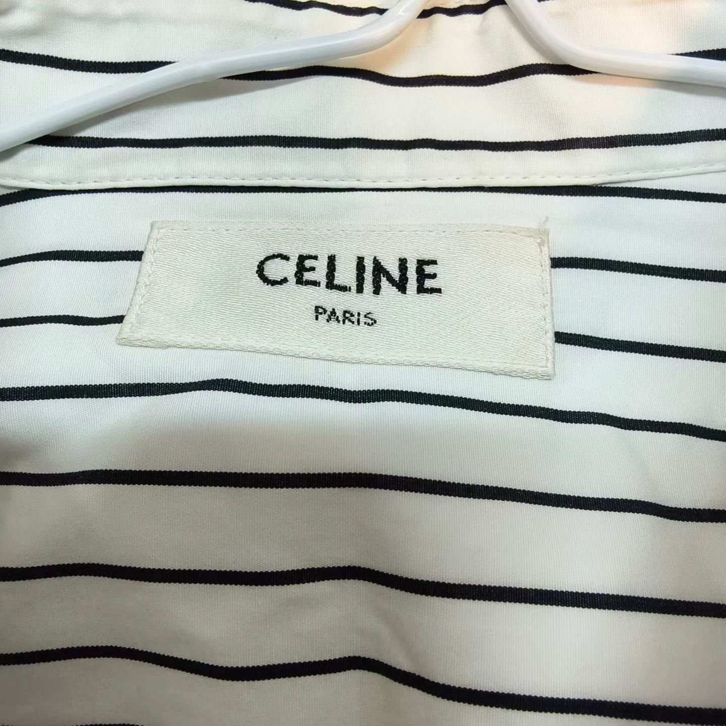 Celine CELINE Black and White Striped Shirt Size S / US 4 / IT 40 - 3 Thumbnail