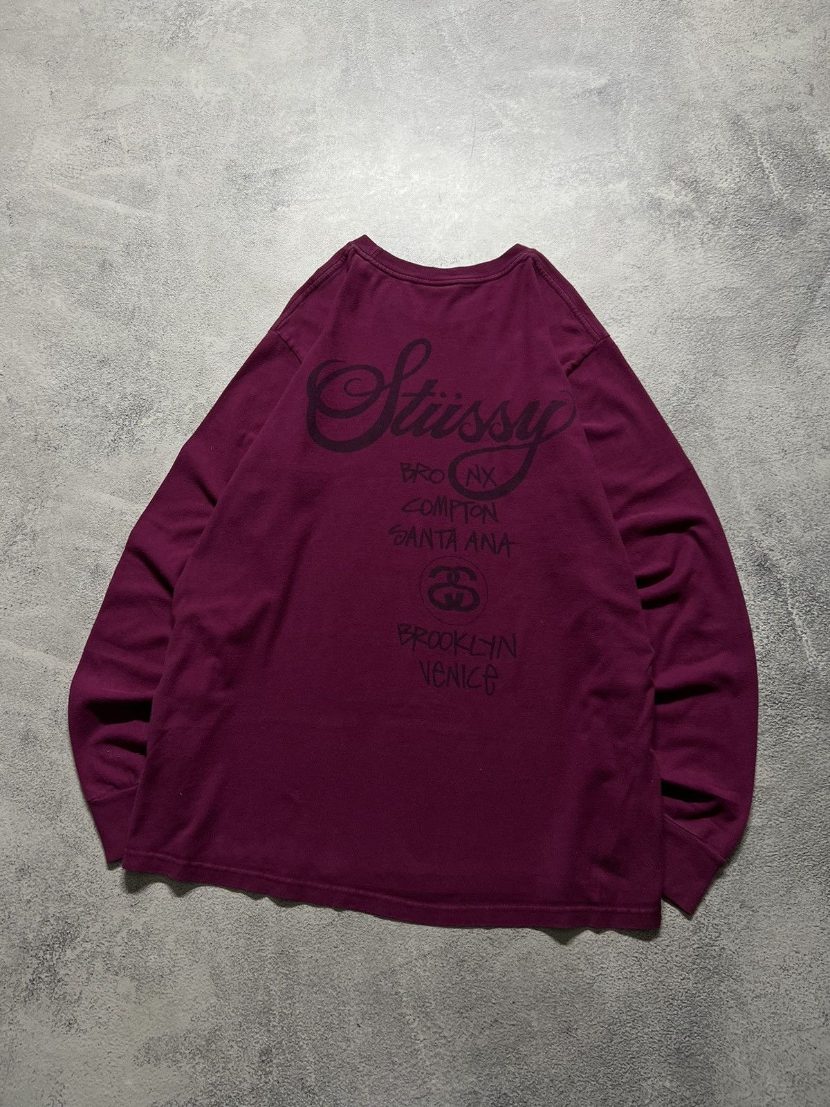 Stussy Vintage Y2k Stussy World Tour 🌎 Long Sleeve 00’s Size US M / EU 48-50 / 2 - 6 Thumbnail