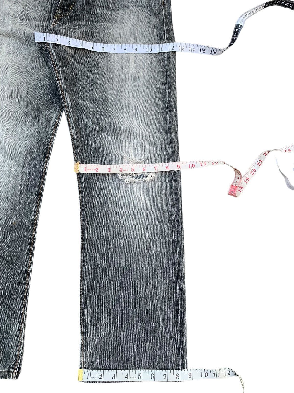 Edwin VINTAGE EDWIN 505zx SELVEDGE FADED & RUSTY DISTRESSED DENIM Size US 30 / EU 46 - 18 Thumbnail