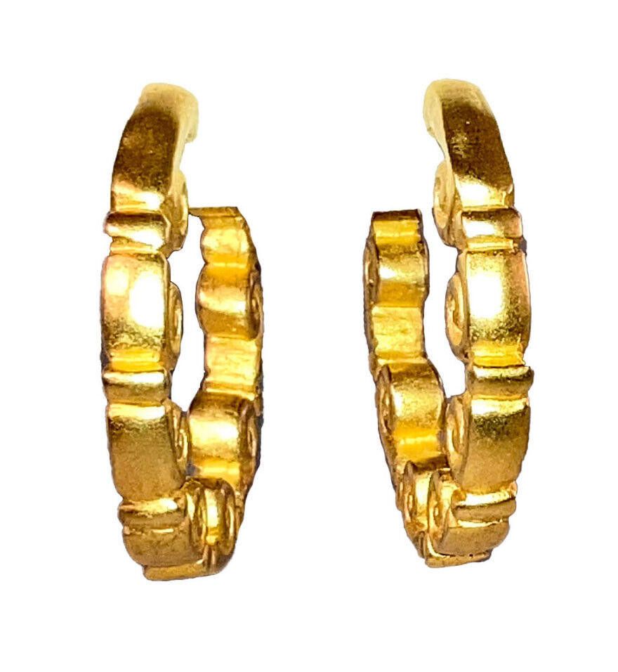 Karl Lagerfeld Karl Lagerfeld Scrollwork Hoop Earrings Size ONE SIZE - 2 Thumbnail