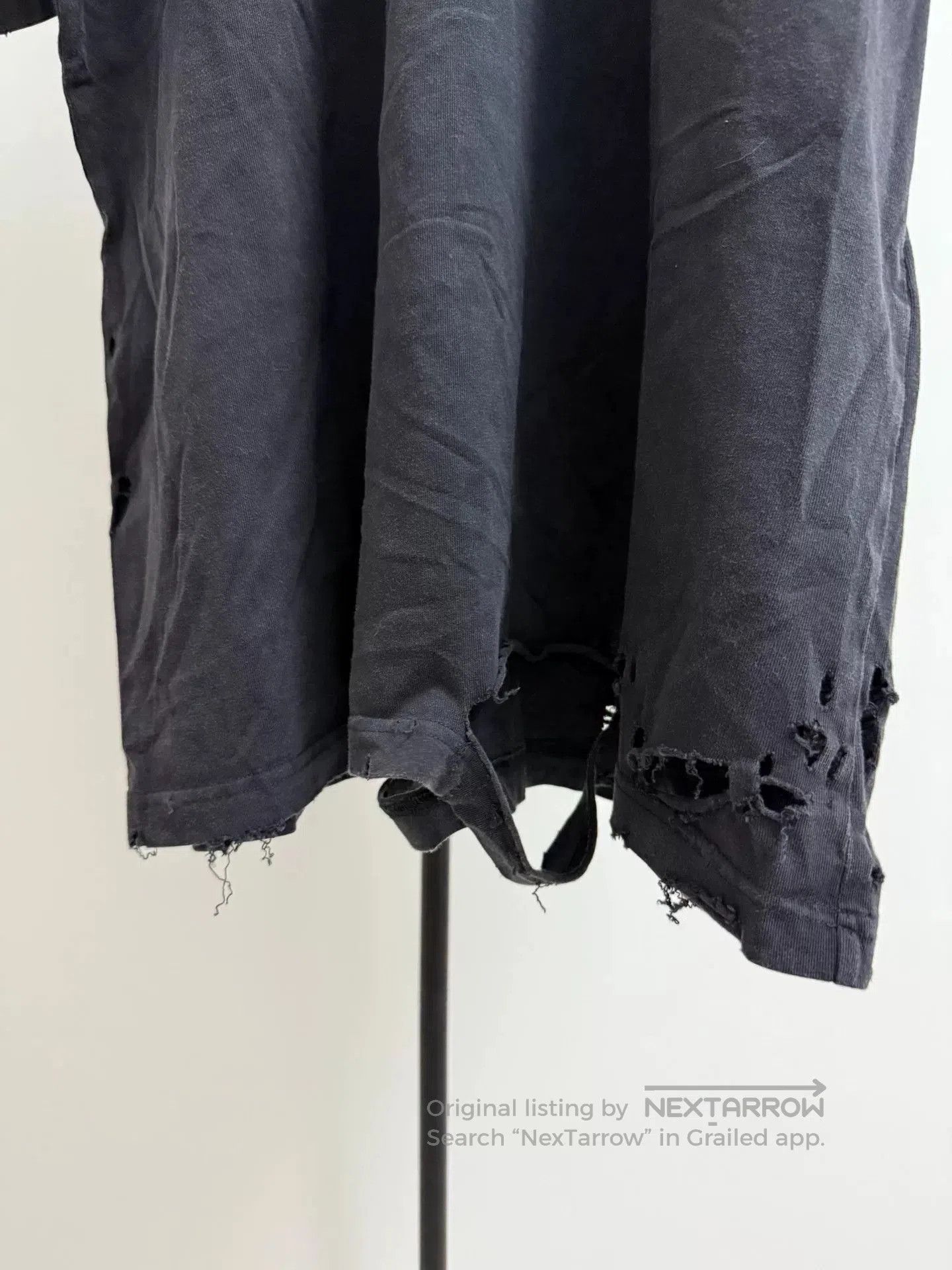 Balenciaga balenciaga distressed short sleeve t. Size US S / EU 44-46 / 1 - 3 Thumbnail