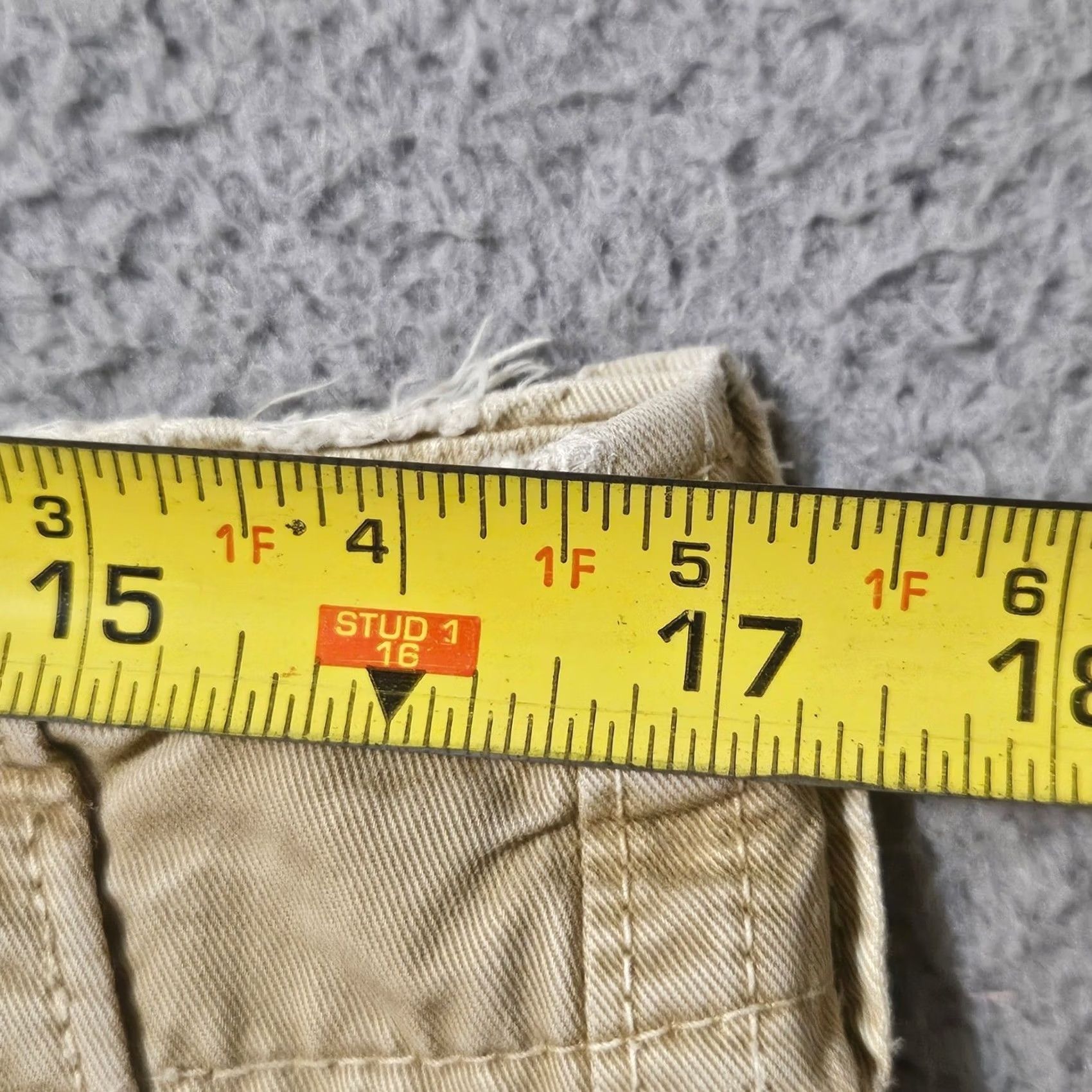 Abercrombie & Fitch Abercrombie & Fitch Cargo Pants Men's Size 32 x 34 Khaki Tan Distressed Cotton Size US 32 / EU 48 - 7 Thumbnail