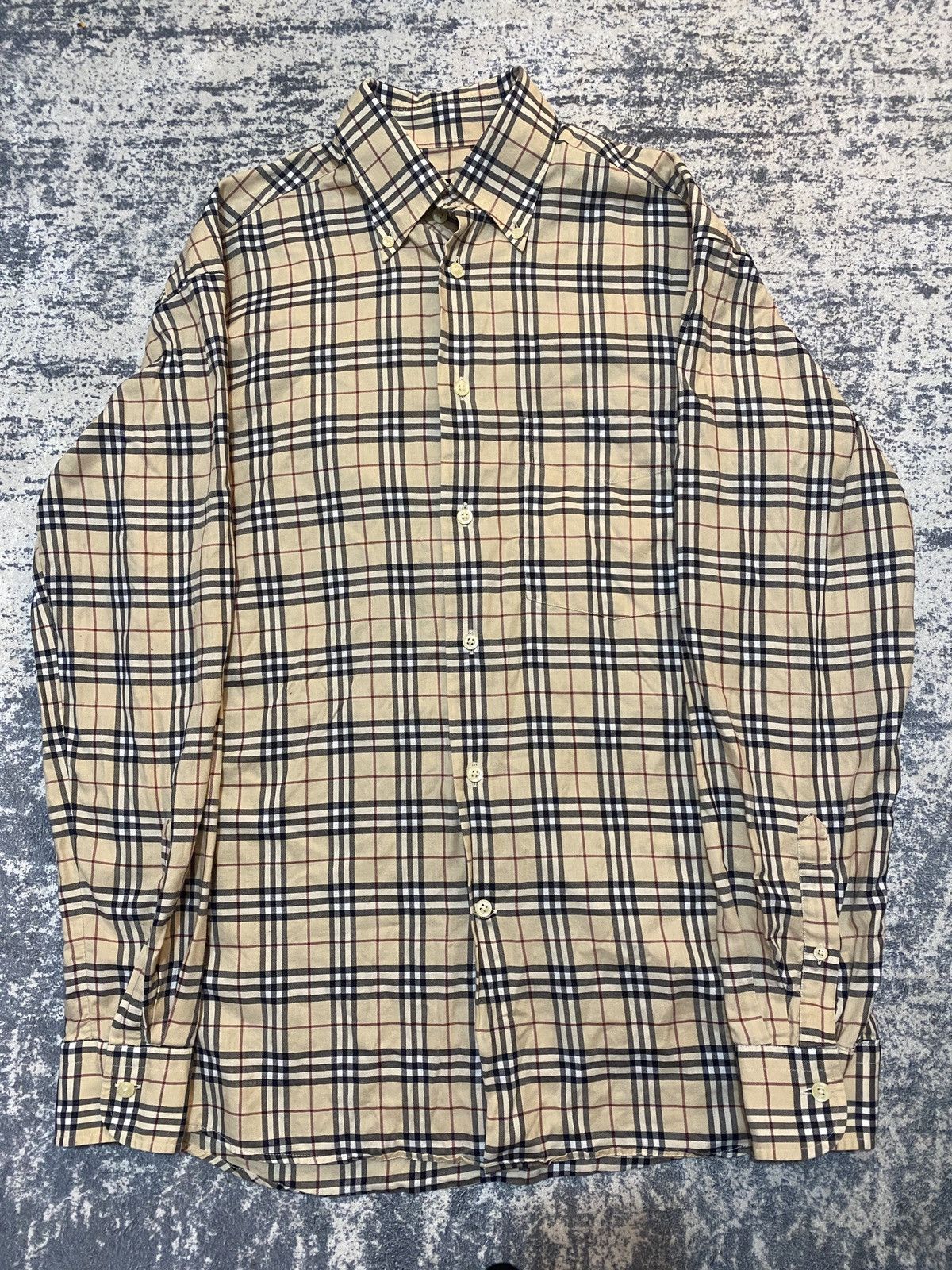 Burberry Burberry luxury fullprint nova check shirt button up Size US M / EU 48-50 / 2 - 1 Thumbnail
