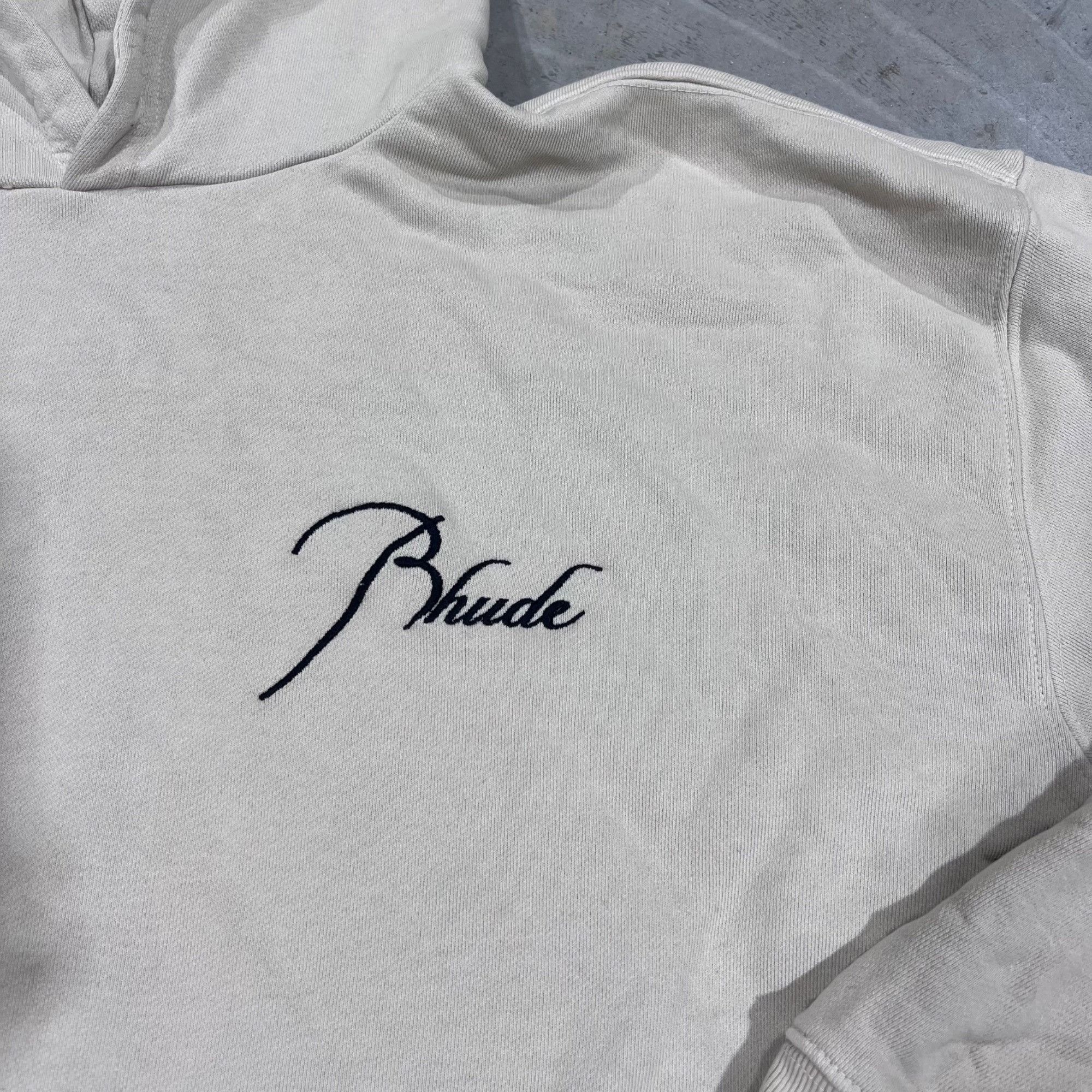 Rhude NEW RHUDE SCRIPT TAUPE HOODIE SZ SMALL Size US S / EU 44-46 / 1 - 3 Thumbnail