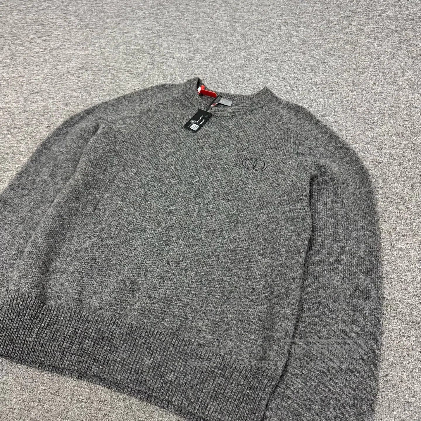 Dior Dior CD embroidery; round-neck knit sweater| Size L / US 10 / IT 46 - 3 Thumbnail