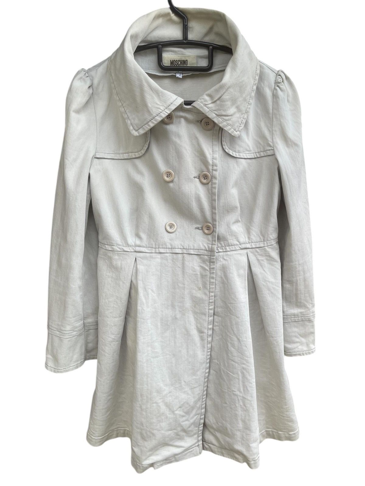 Moschino Vintage Moschino Jeans Donna Cotton Double Breasted Coat Size S / US 4 / IT 40 - 1 Thumbnail