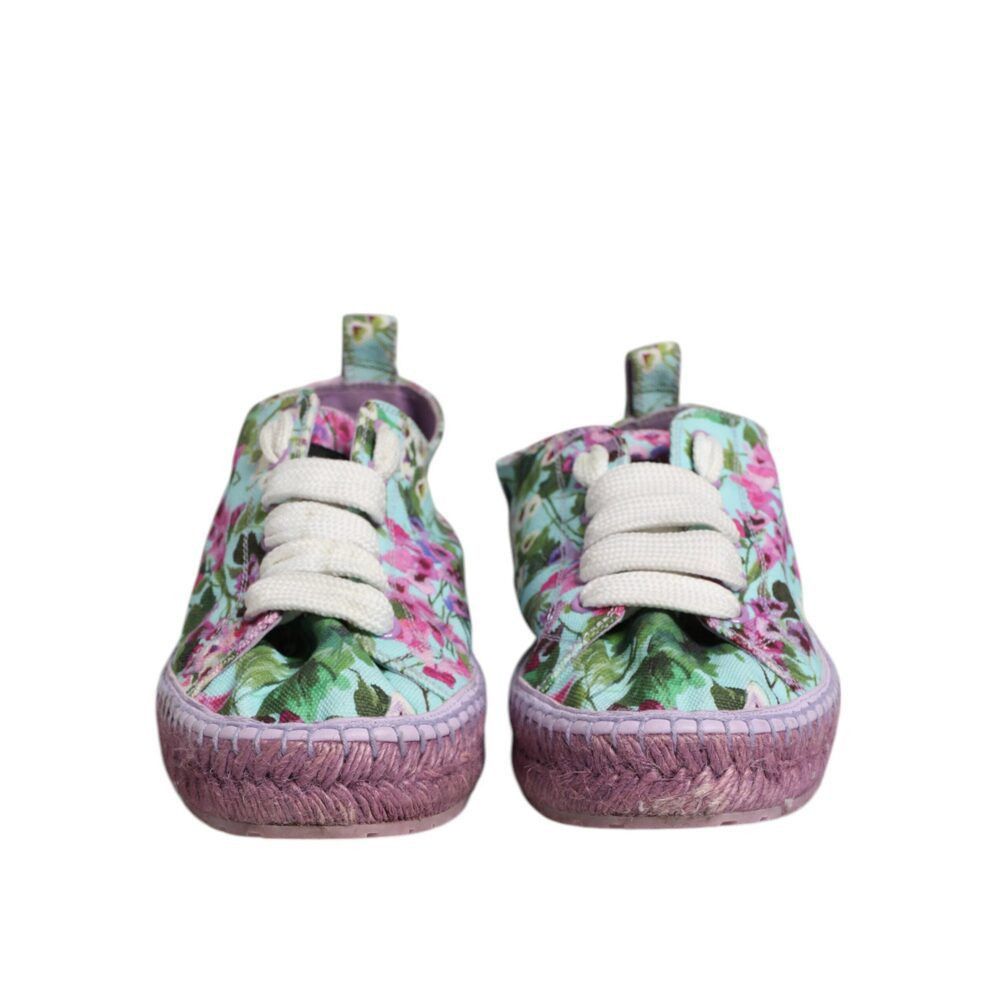 Dolce & Gabbana Dolce & Gabbana Multicolor Canvas Espadrilles Sneakers Shoes Size US 10 / IT 40 - 2 Thumbnail