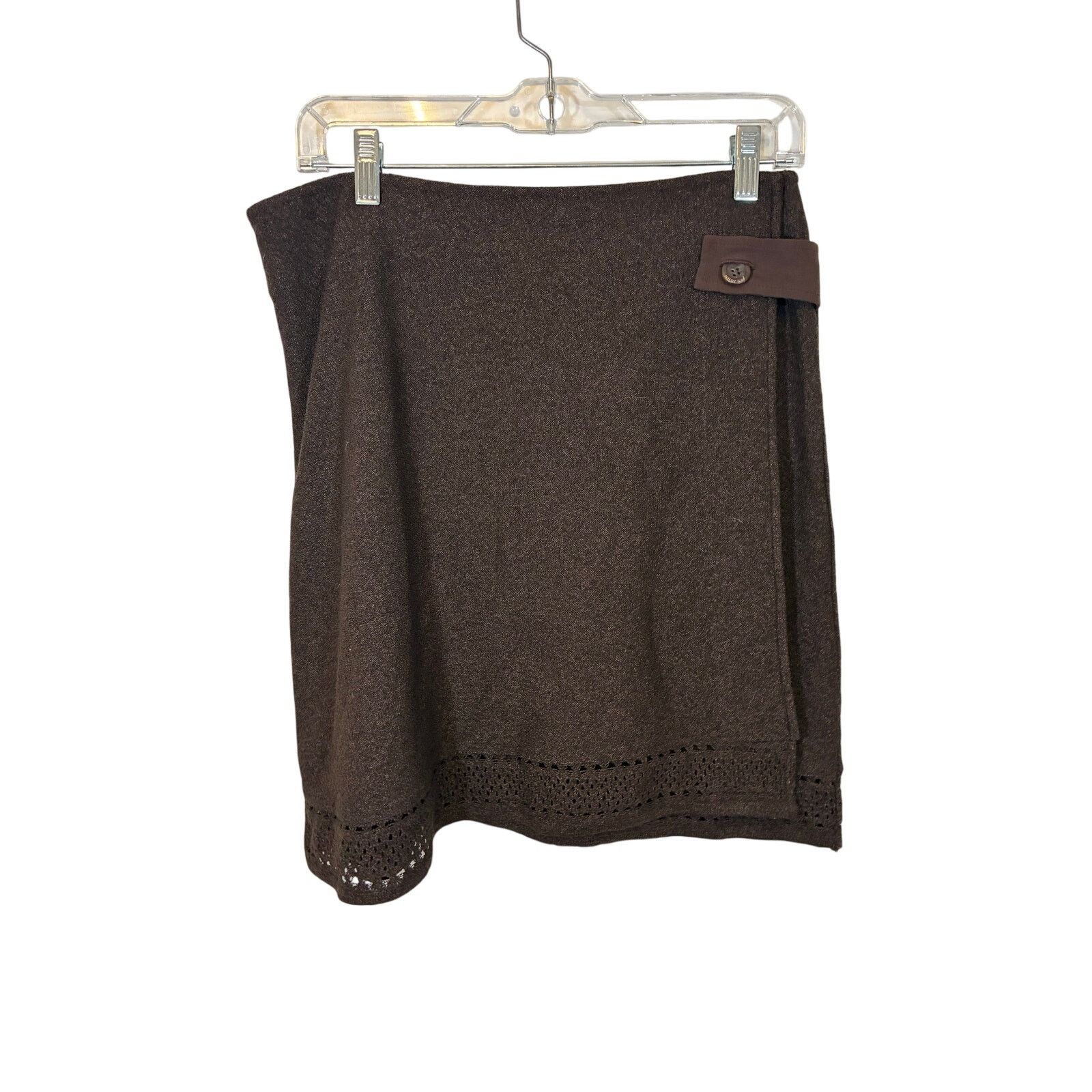 St. John St. John Collection Brown Bouclé Wool Blend Crinkle Skirt M Size 27" / US 4 / IT 40 - 1 Thumbnail
