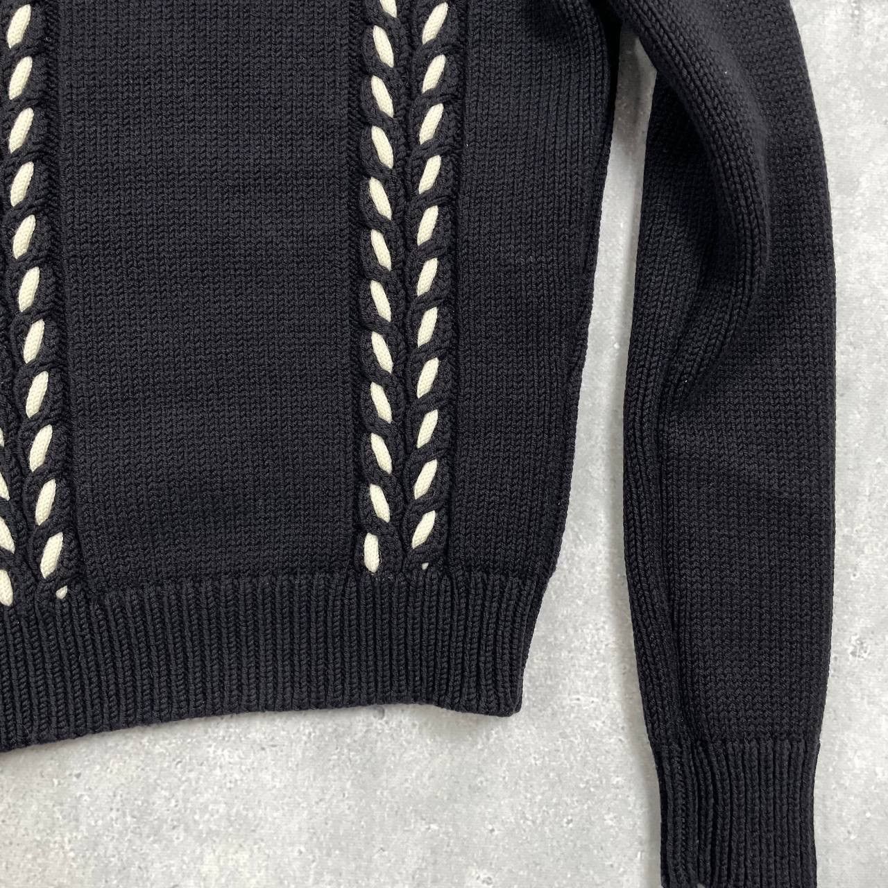 Celine Celine Turtleneck Contrast Cable Knitted Sweater Women’s Size S / US 4 / IT 40 - 15 Thumbnail