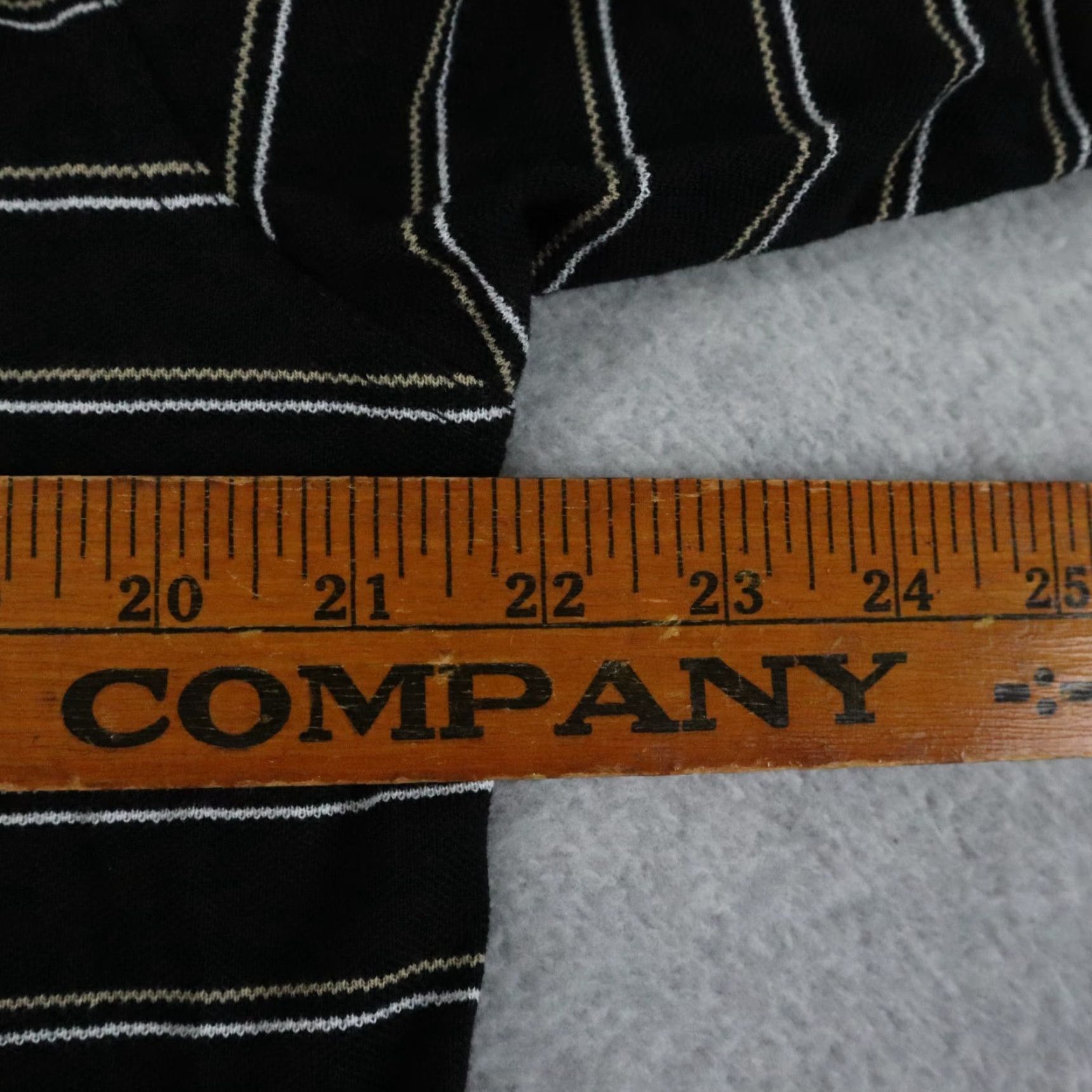 Vintage Consensus Polo Shirt Mens Medium Golf Casual Knit Black Striped Short Sleeve Size US M / EU 48-50 / 2 - 7 Thumbnail