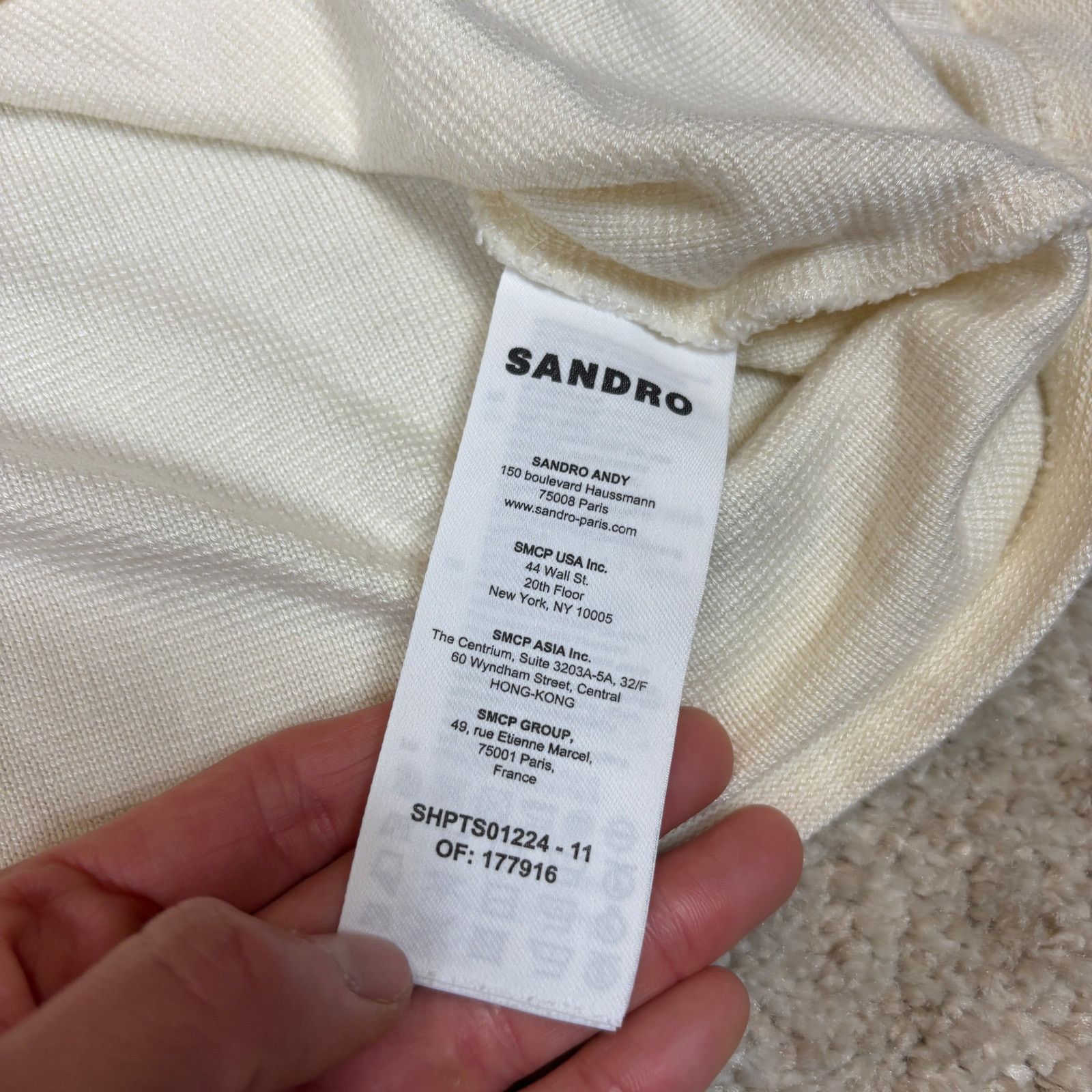Sandro Sandro Round Mock Neck Short Sleeve T Shirt Men's Large Size US L / EU 52-54 / 3 - 9 Thumbnail