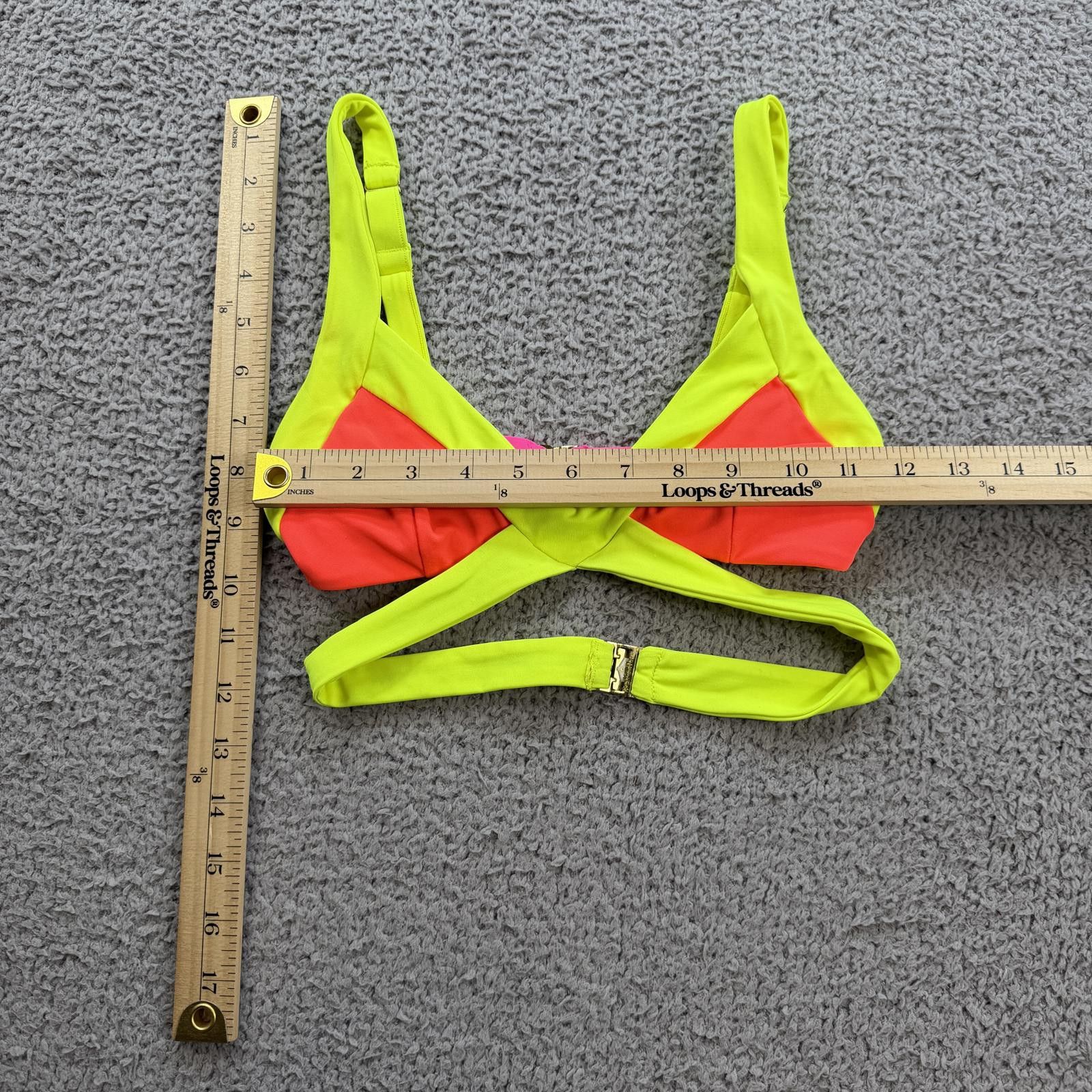 Other Agent Provocateur L’Agent Neon Strappy Bikini Top Swimwear Size ONE SIZE - 3 Thumbnail