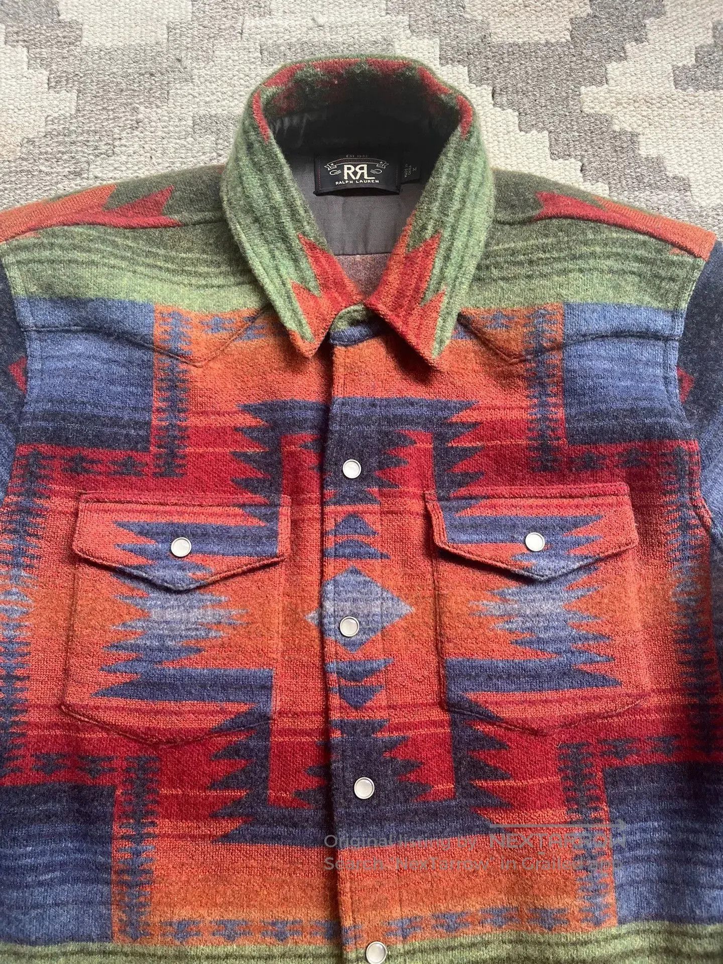 RRL Ralph Lauren Ralph Lauren RRL Wool Southwest Shirt. Size US M / EU 48-50 / 2 - 2 Thumbnail