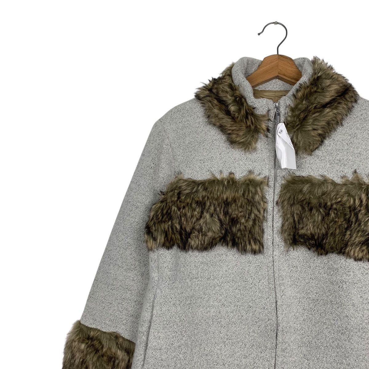Japanese Brand Japanese Brand Bon Sens Luxe Wool Fur Women Jacket Size M / US 6-8 / IT 42-44 - 6 Thumbnail