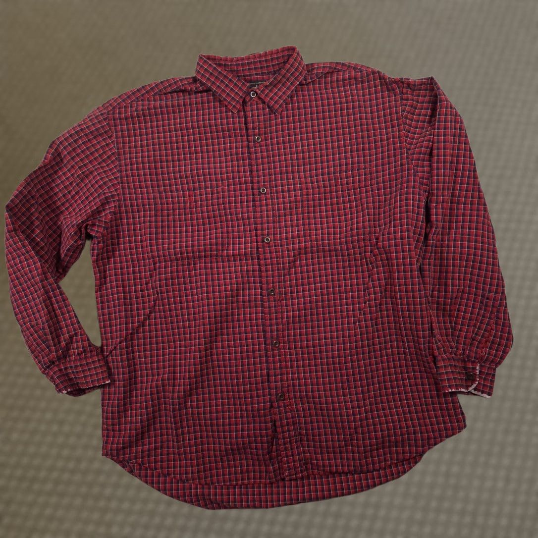 Abercrombie & Fitch Abercrombie & Fitch Shirt Mens Large Red Check Button Front Long Sleeve Casual Size US L / EU 52-54 / 3 - 1 Thumbnail