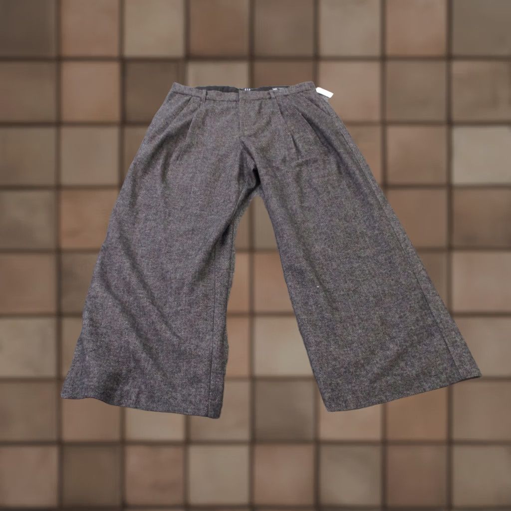 Gap Gap Women Pants 20 Gray Wool 365 High Rise Trouser Wide Leg Business NEW Size 27" / US 4 / IT 40 - 1 Thumbnail