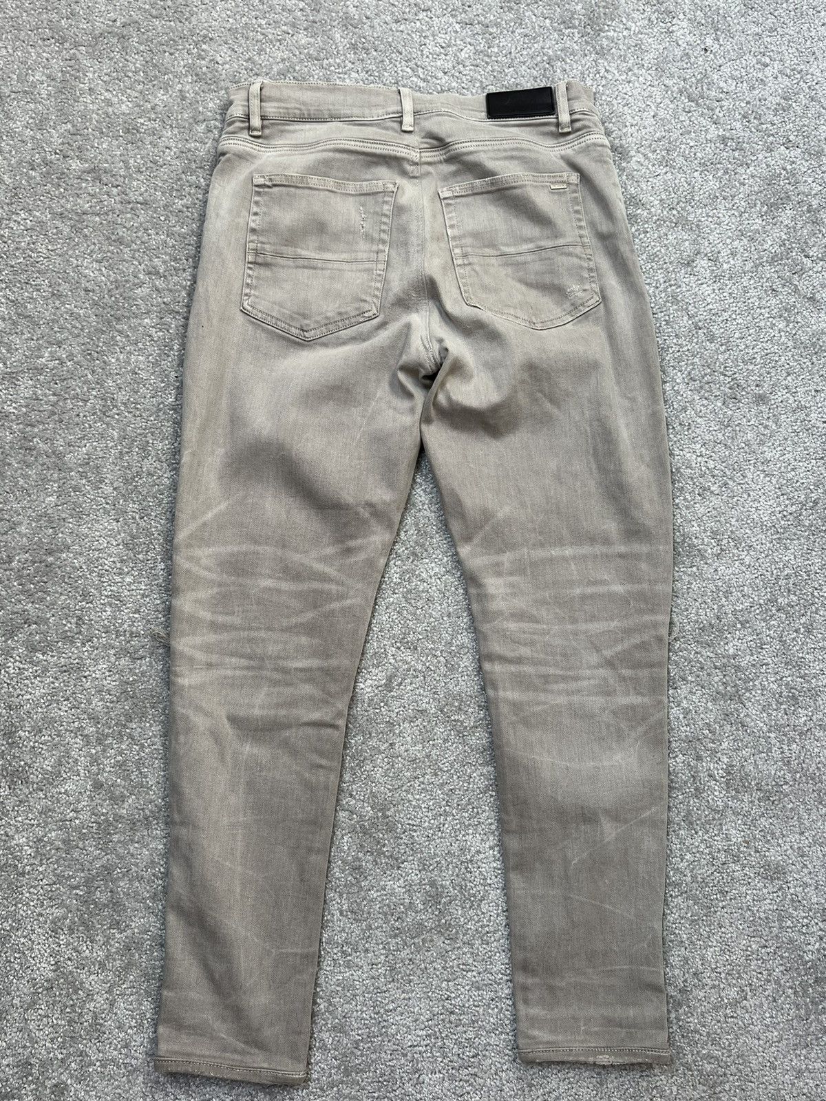 Amiri Amiri Mx-1 Grey Skinny Jeans With Patches Size 36 Size US 36 / EU 52 - 7 Thumbnail