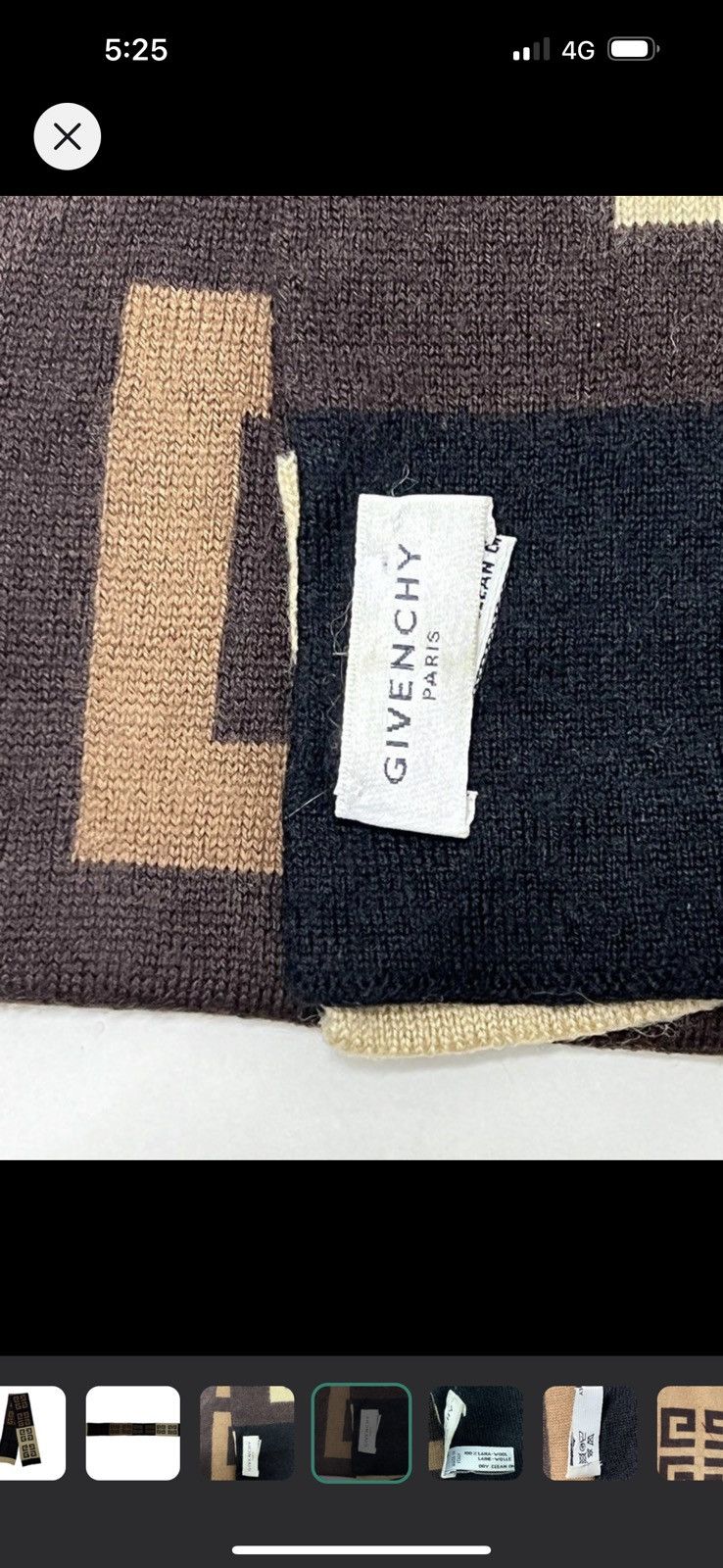 Givenchy × If Six Was Nine Authentic Givenchy Monogram Scarf Muffler Neckerchief Size ONE SIZE - 4 Thumbnail